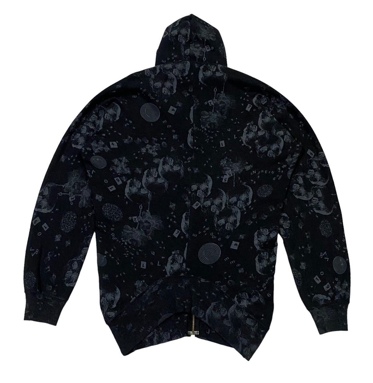 Hysteric Glamour × Japanese Brand Rare🔥Hysteric Glamour Fullprint Skull Zip-Ups Hoodie Size US M / EU 48-50 / 2 - 3 Thumbnail