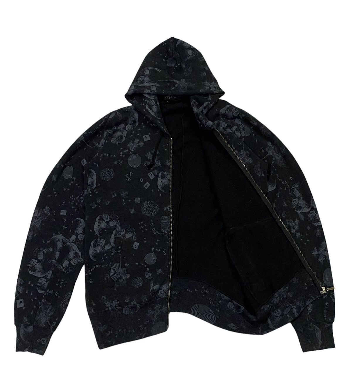 Hysteric Glamour × Japanese Brand Rare🔥Hysteric Glamour Fullprint Skull Zip-Ups Hoodie Size US M / EU 48-50 / 2 - 20 Thumbnail
