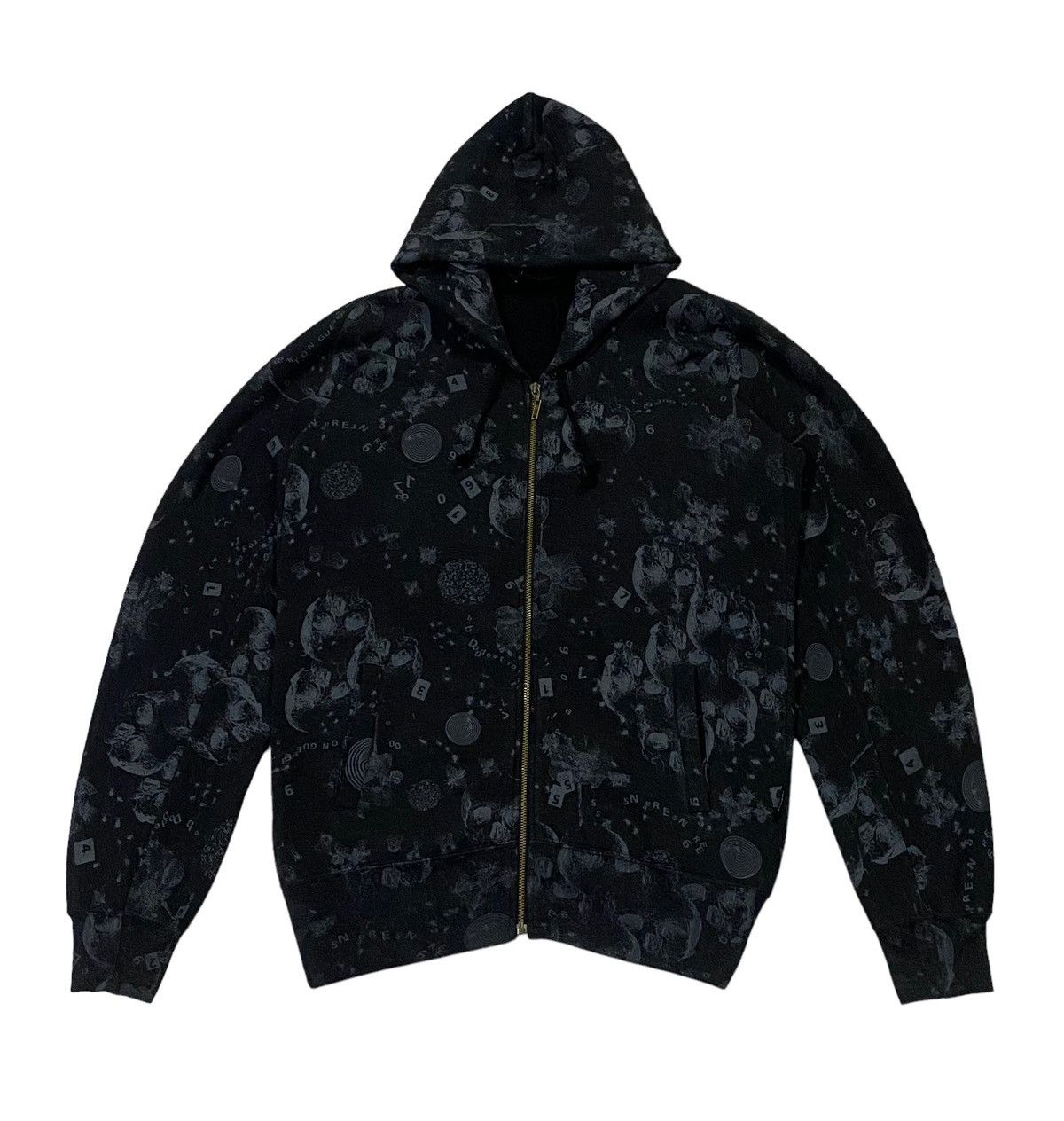 Hysteric Glamour × Japanese Brand Rare🔥Hysteric Glamour Fullprint Skull Zip-Ups Hoodie Size US M / EU 48-50 / 2 - 2 Thumbnail