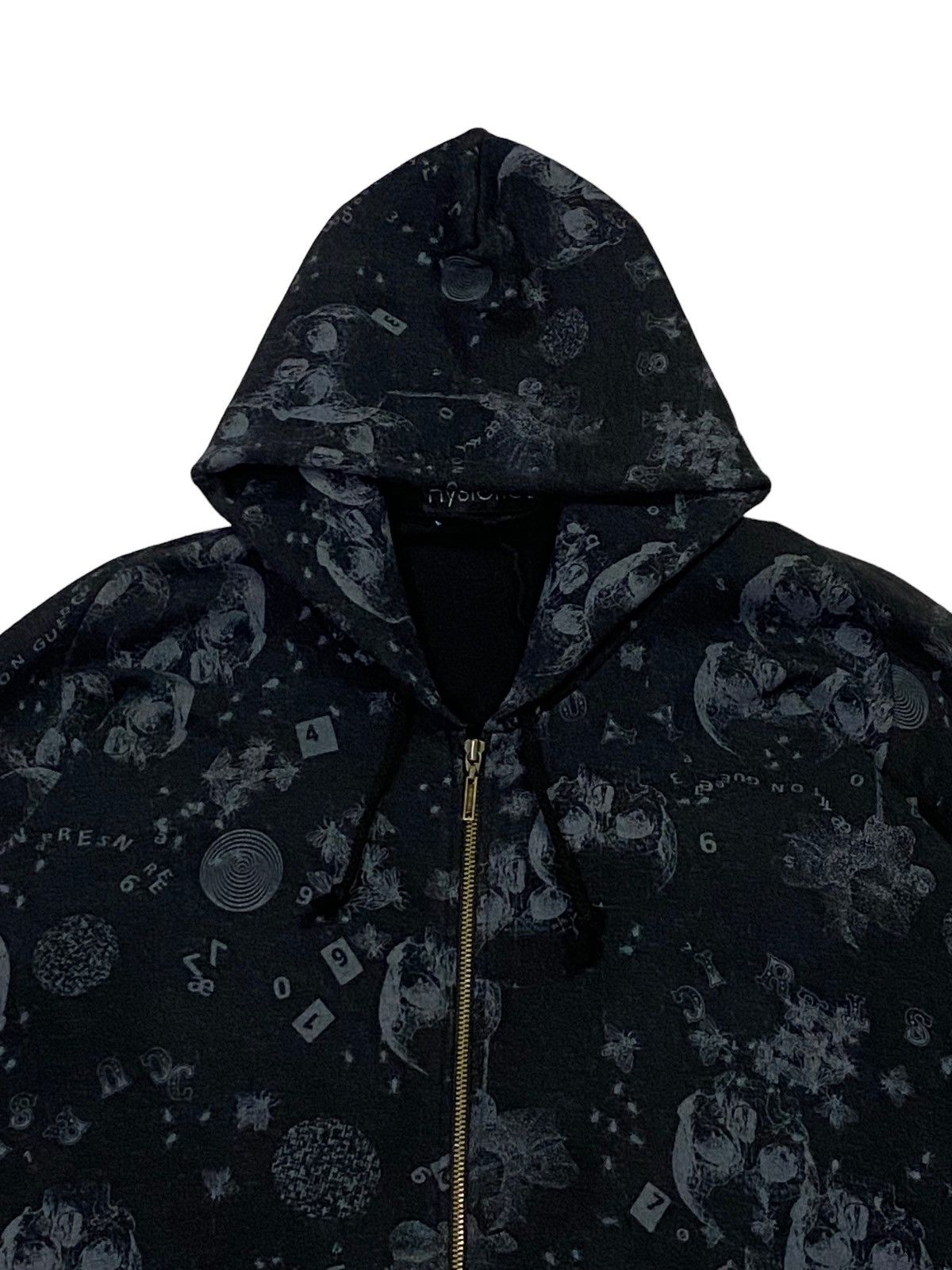 Hysteric Glamour × Japanese Brand Rare🔥Hysteric Glamour Fullprint Skull Zip-Ups Hoodie Size US M / EU 48-50 / 2 - 15 Thumbnail