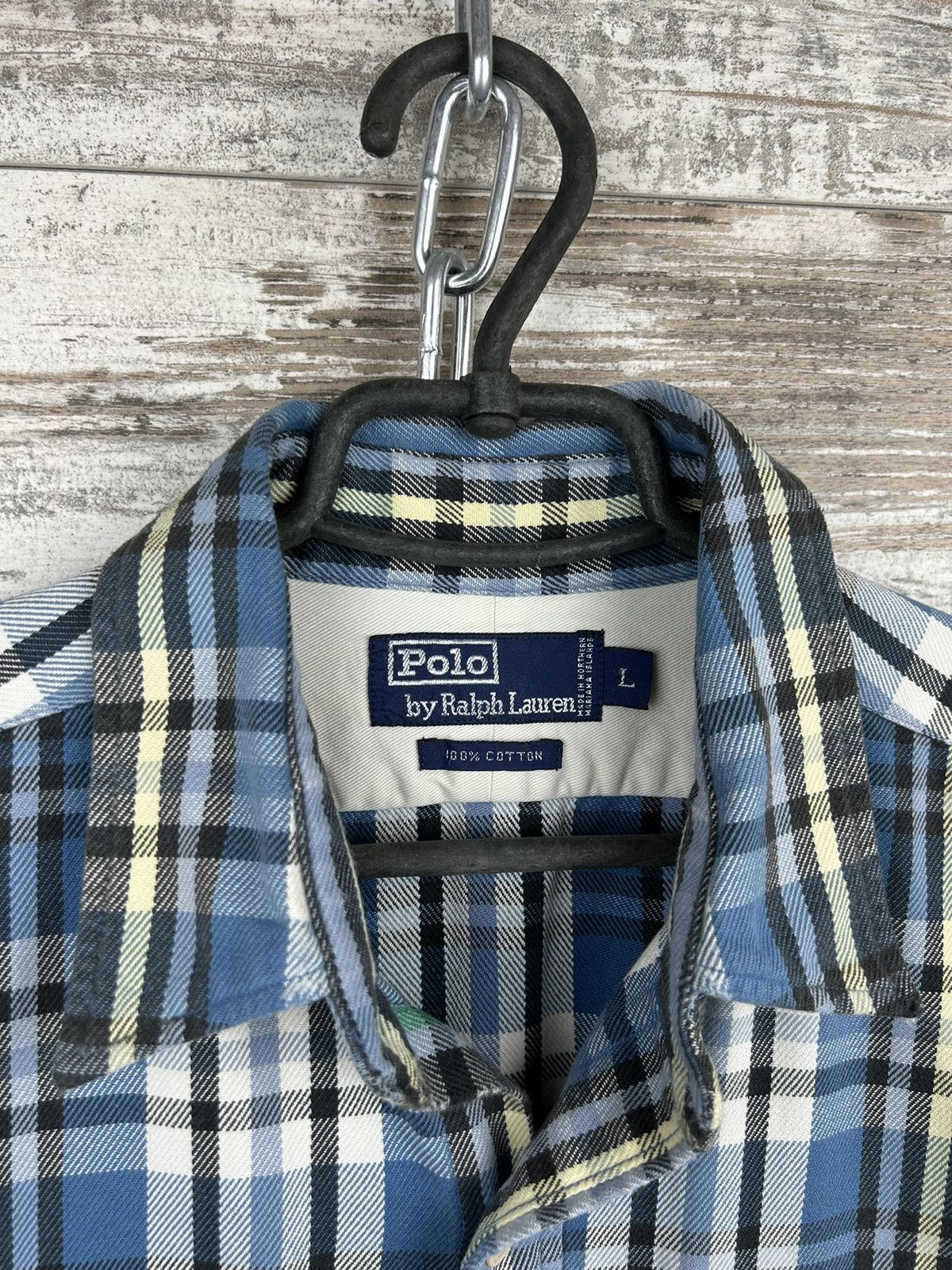 Polo Ralph Lauren Mens Vintage Polo Ralph Lauren Overshirt flannel jacket y2k Size US L / EU 52-54 / 3 - 5 Thumbnail