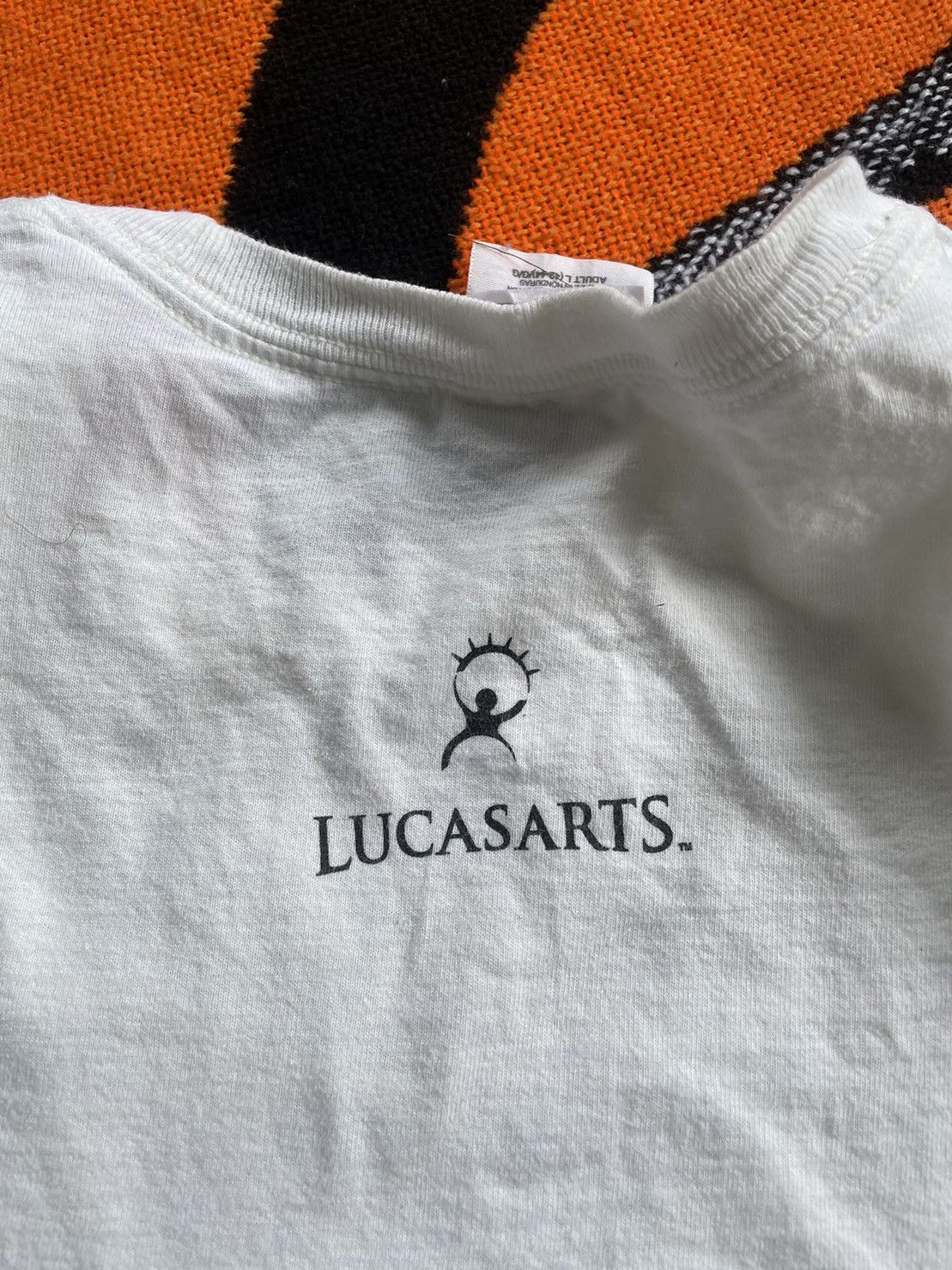 Star Wars × Vintage Vintage Star Wars The Force Unleashed White T-Shirt Size US XL / EU 56 / 4 - 8 Thumbnail
