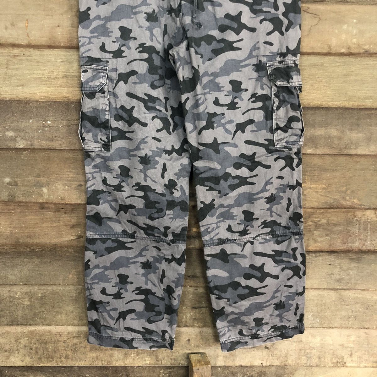 George George Purple Faded Multipocket Military Cargo Pants #0555 Size US 29 - 11 Thumbnail