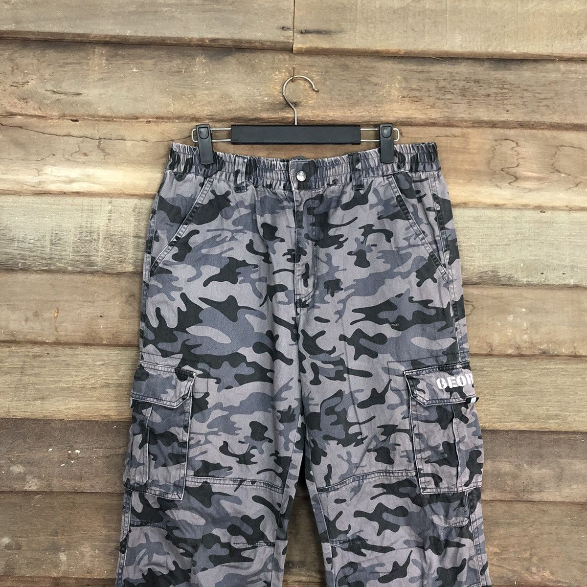 George George Purple Faded Multipocket Military Cargo Pants #0555 Size US 29 - 2 Thumbnail