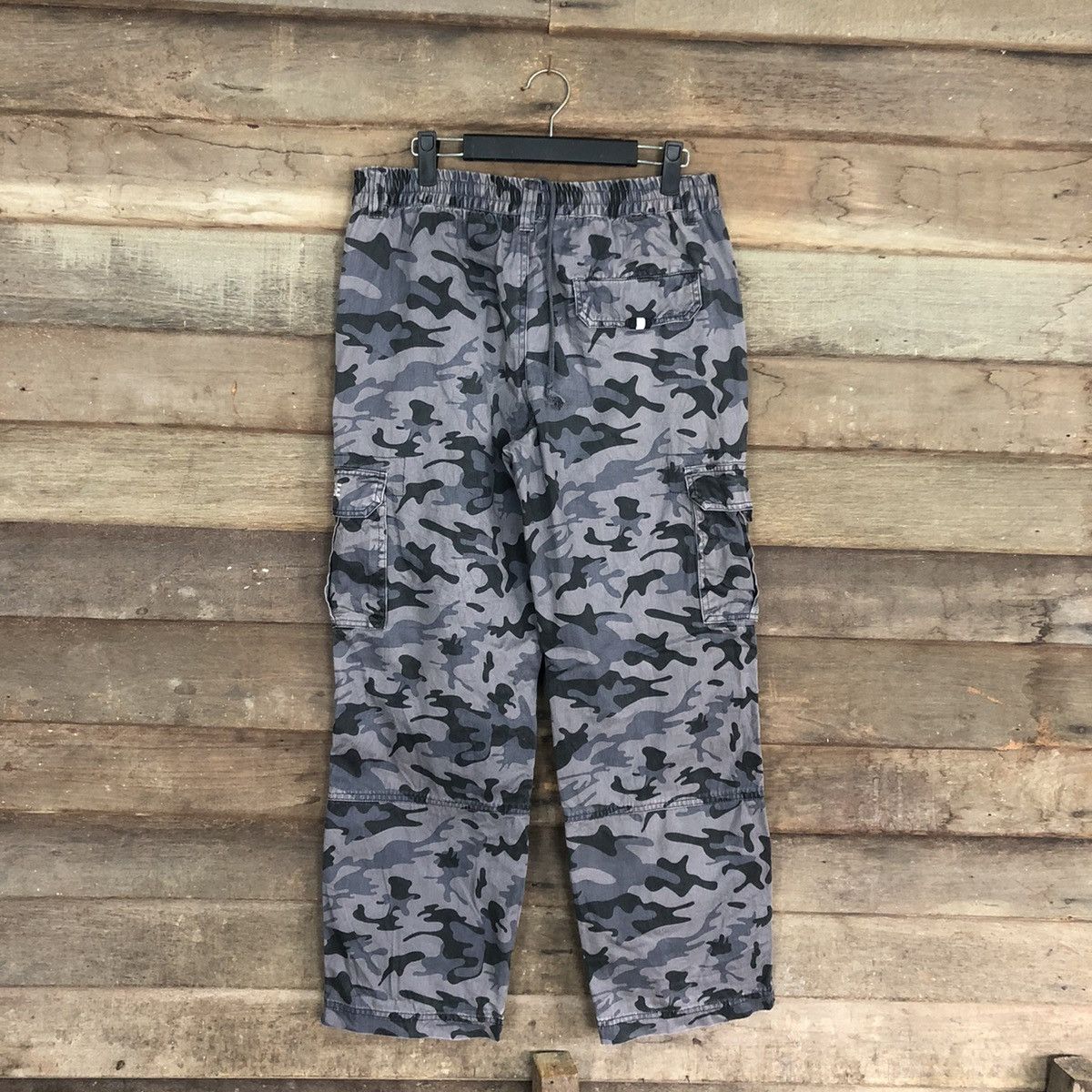 George George Purple Faded Multipocket Military Cargo Pants #0555 Size US 29 - 9 Thumbnail