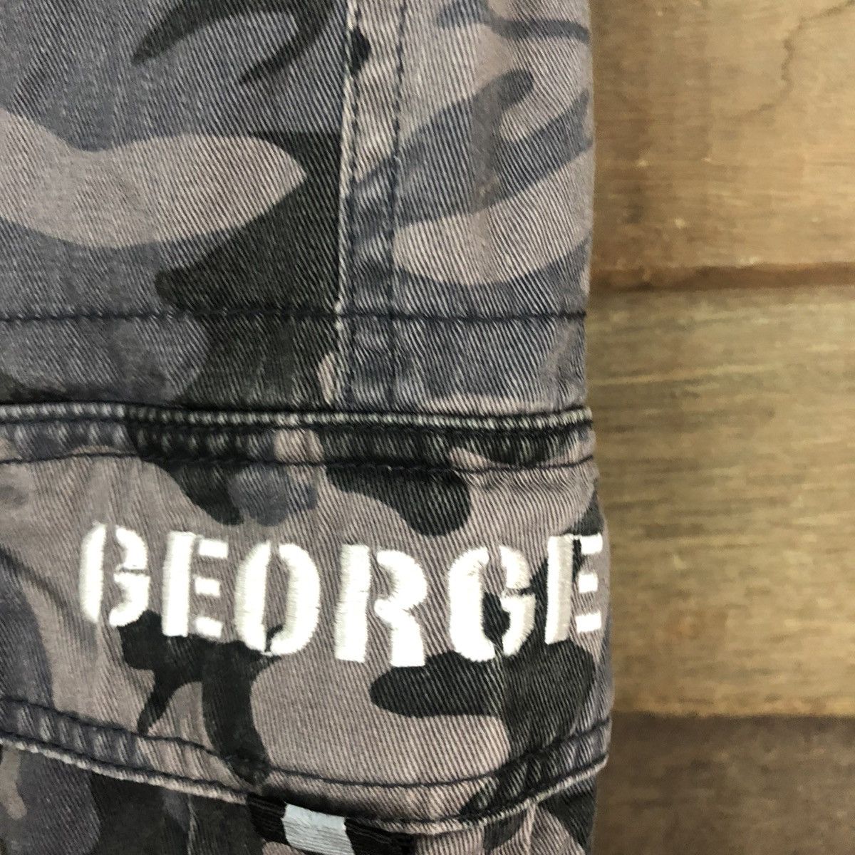 George George Purple Faded Multipocket Military Cargo Pants #0555 Size US 29 - 8 Thumbnail