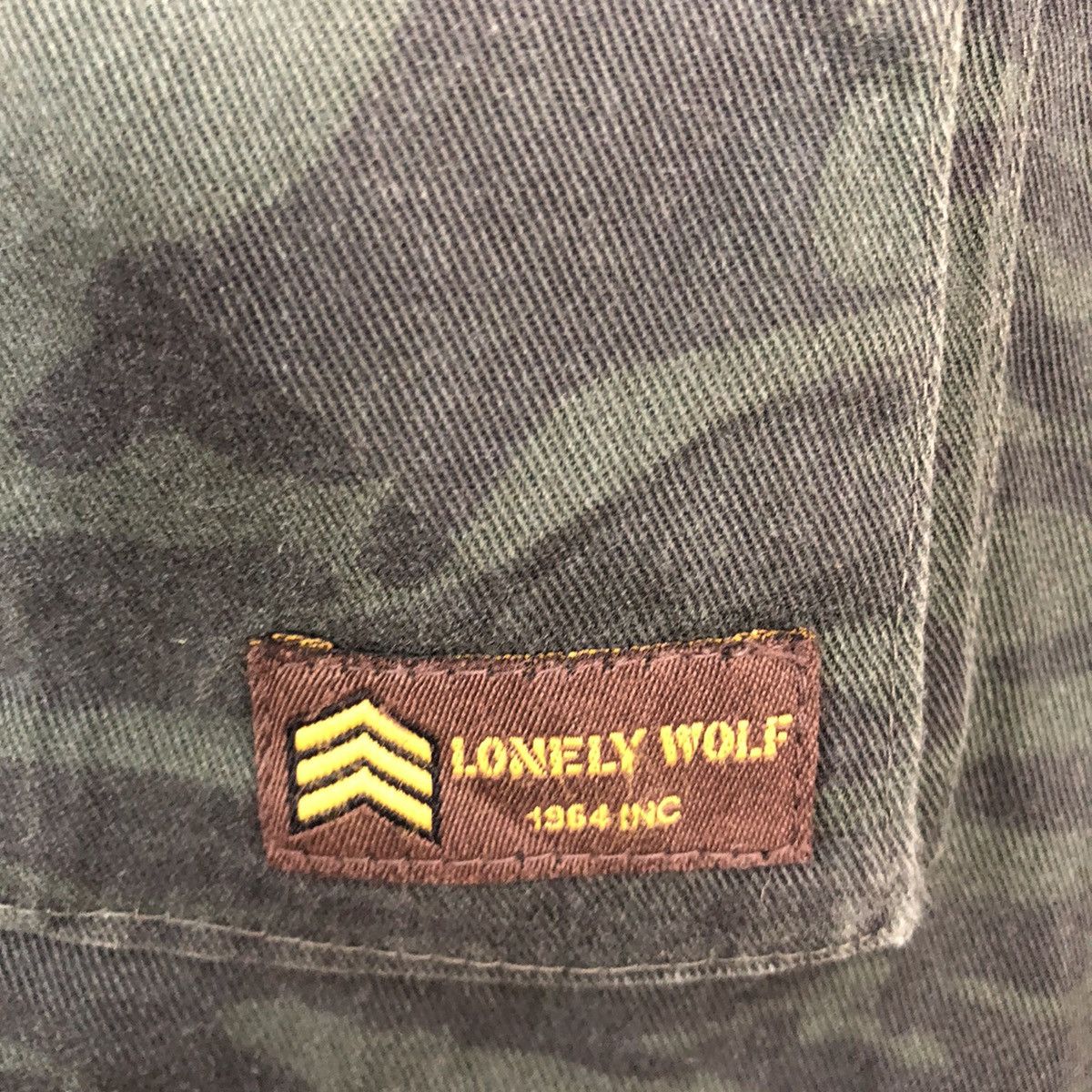 LONE WOLF Vintage Lonely wolf green Camo cargo pants Size US 29 - 7 Thumbnail