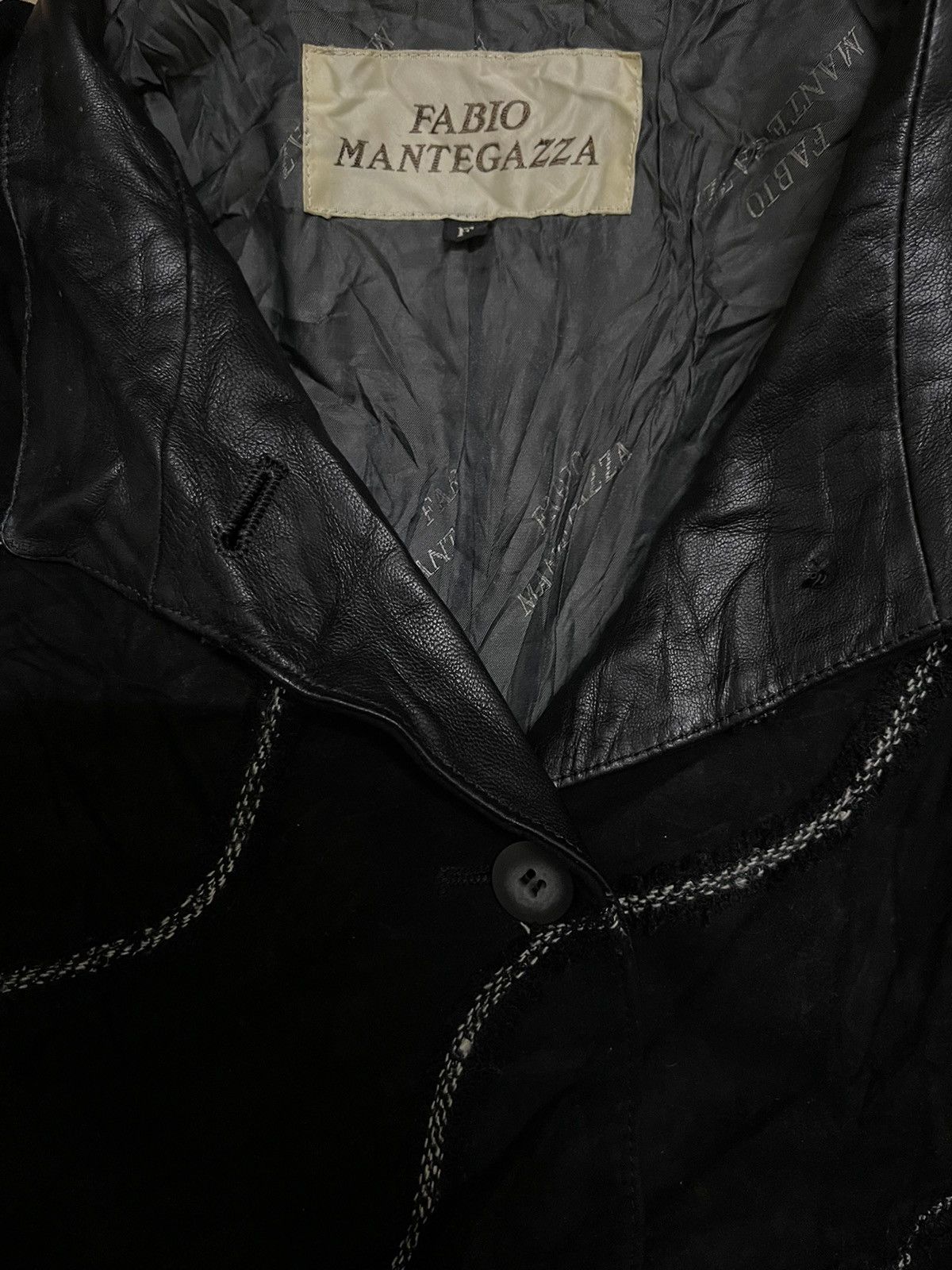 Vintage Vintage Fabio Mantegazza Suede Leather women Jacket Size US M / EU 48-50 / 2 - 8 Thumbnail