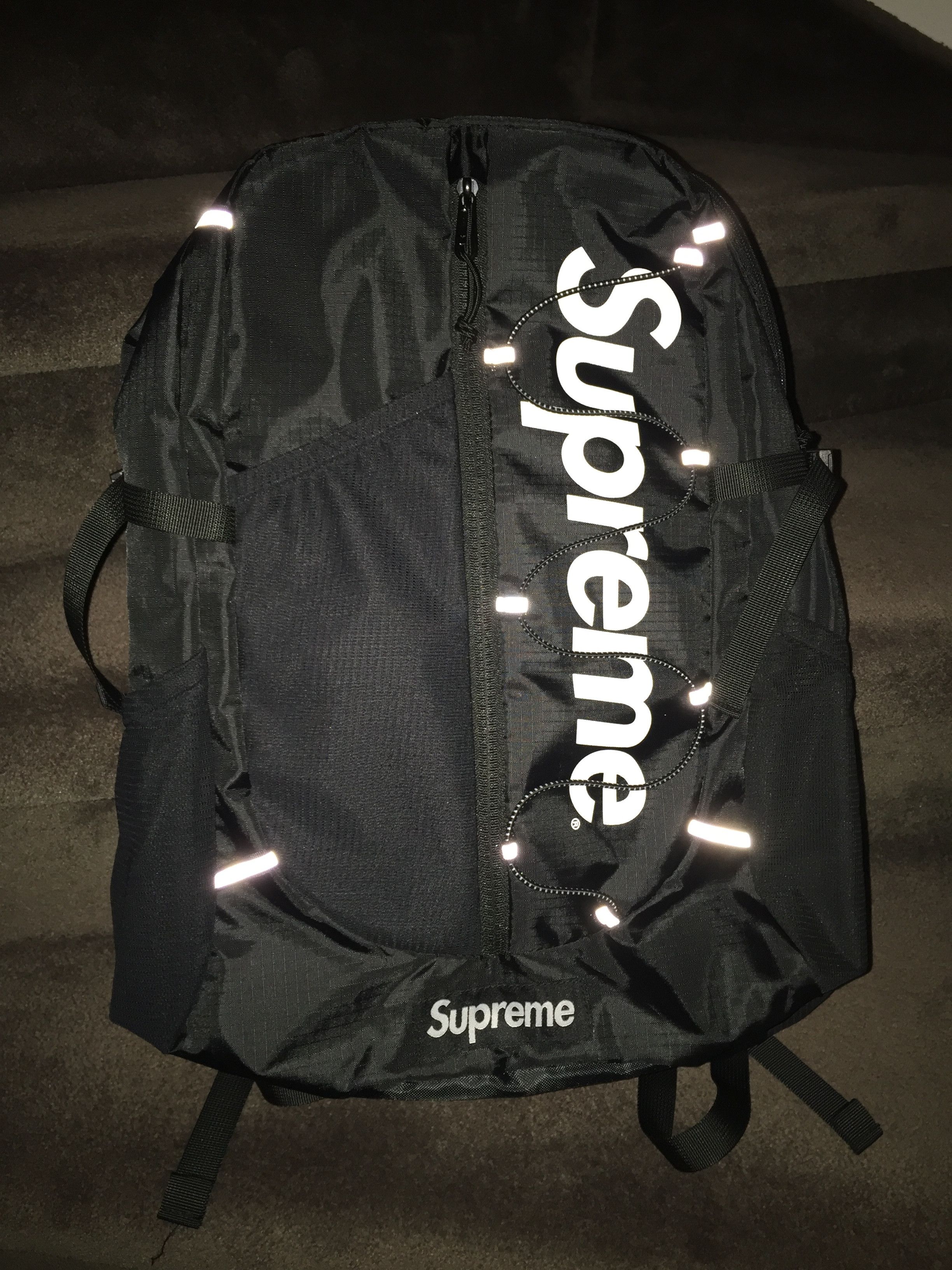 Supreme backpack ss17 hot sale fake