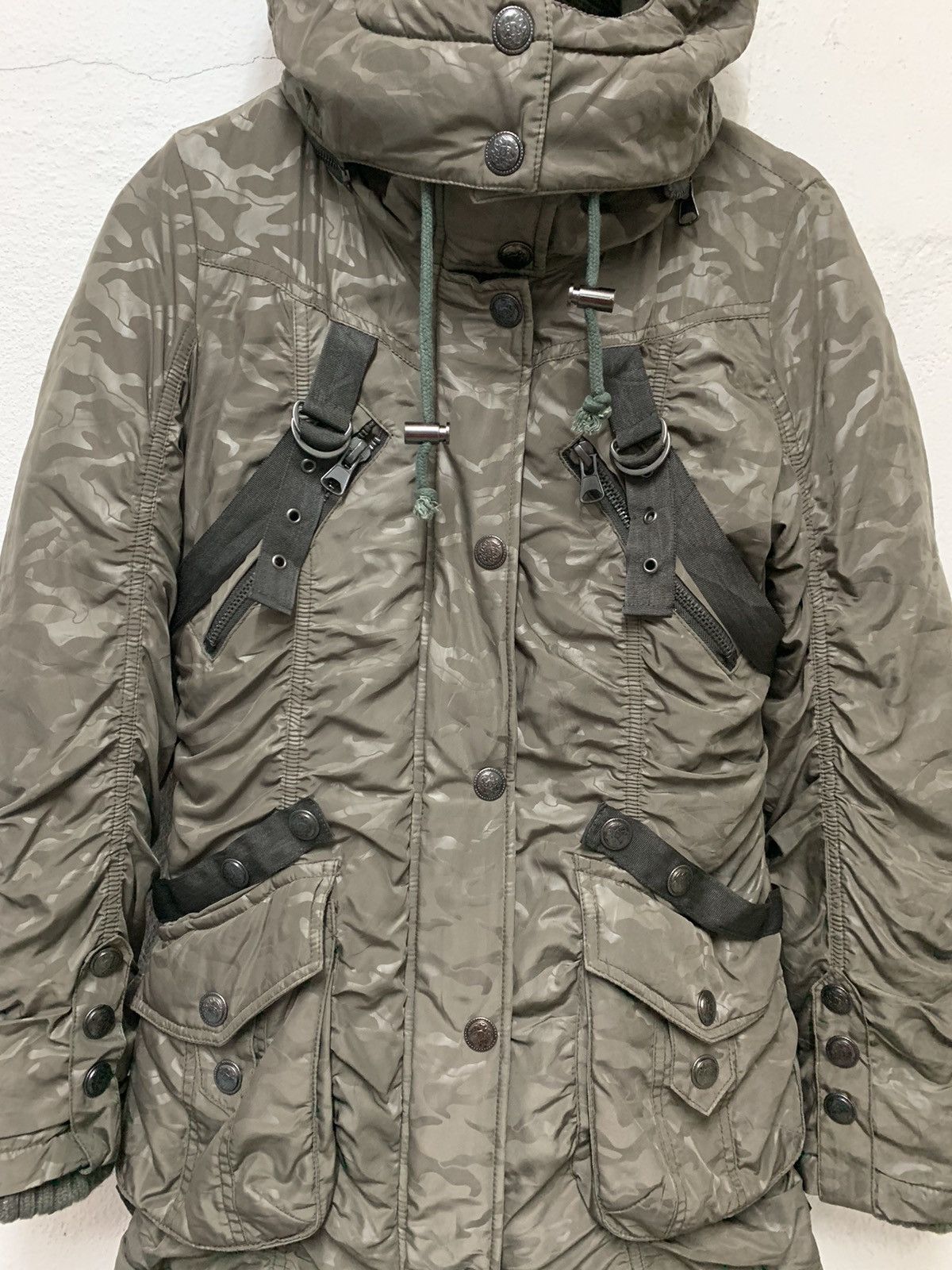 Japanese Brand Nylon Camo Parka Jacket Padded Size US M / EU 48-50 / 2 - 3 Thumbnail