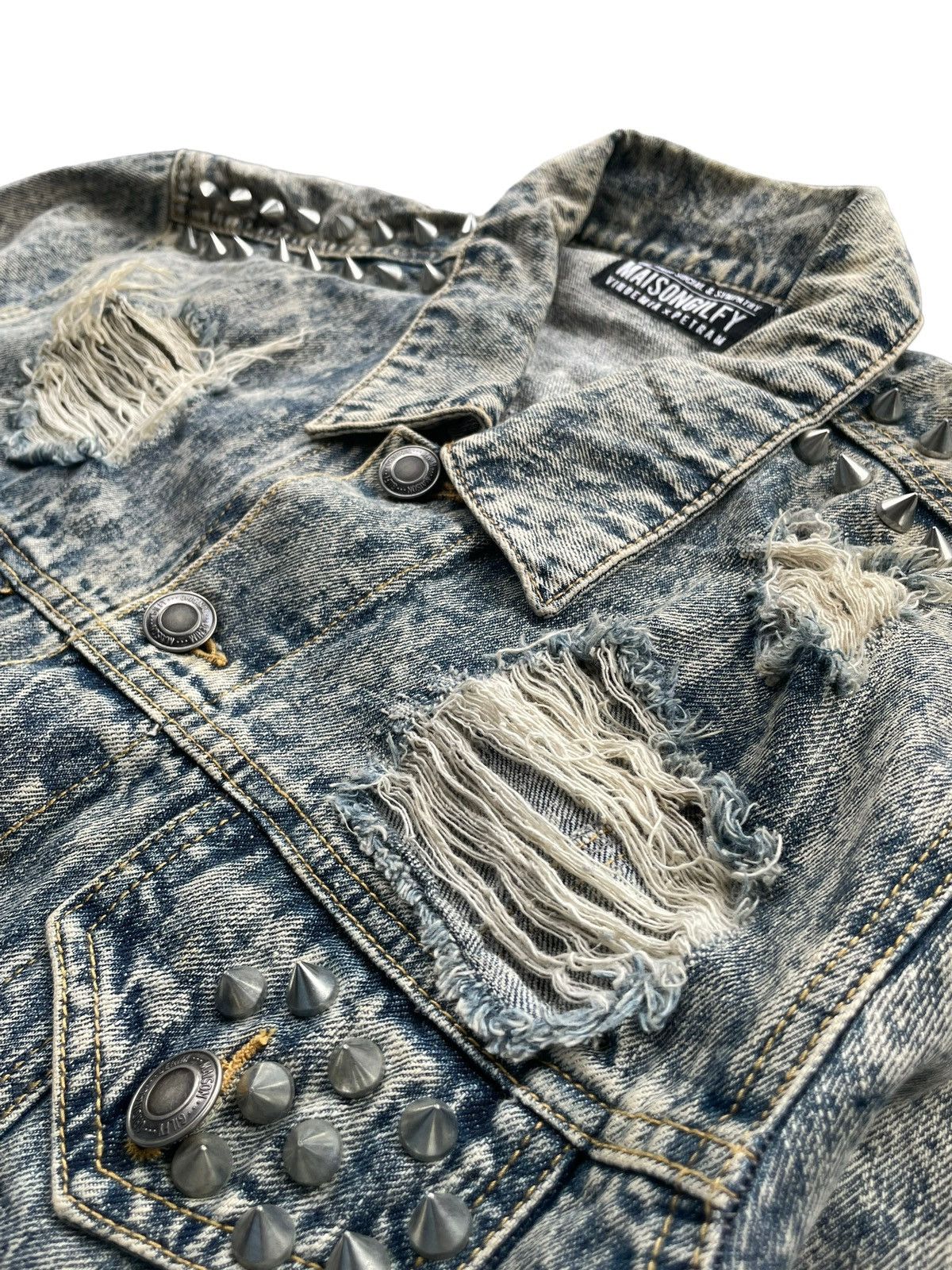Japanese Brand Maisongilfy Vindemia x Petram Stud Distresed Jacket Size US M / EU 48-50 / 2 - 5 Thumbnail