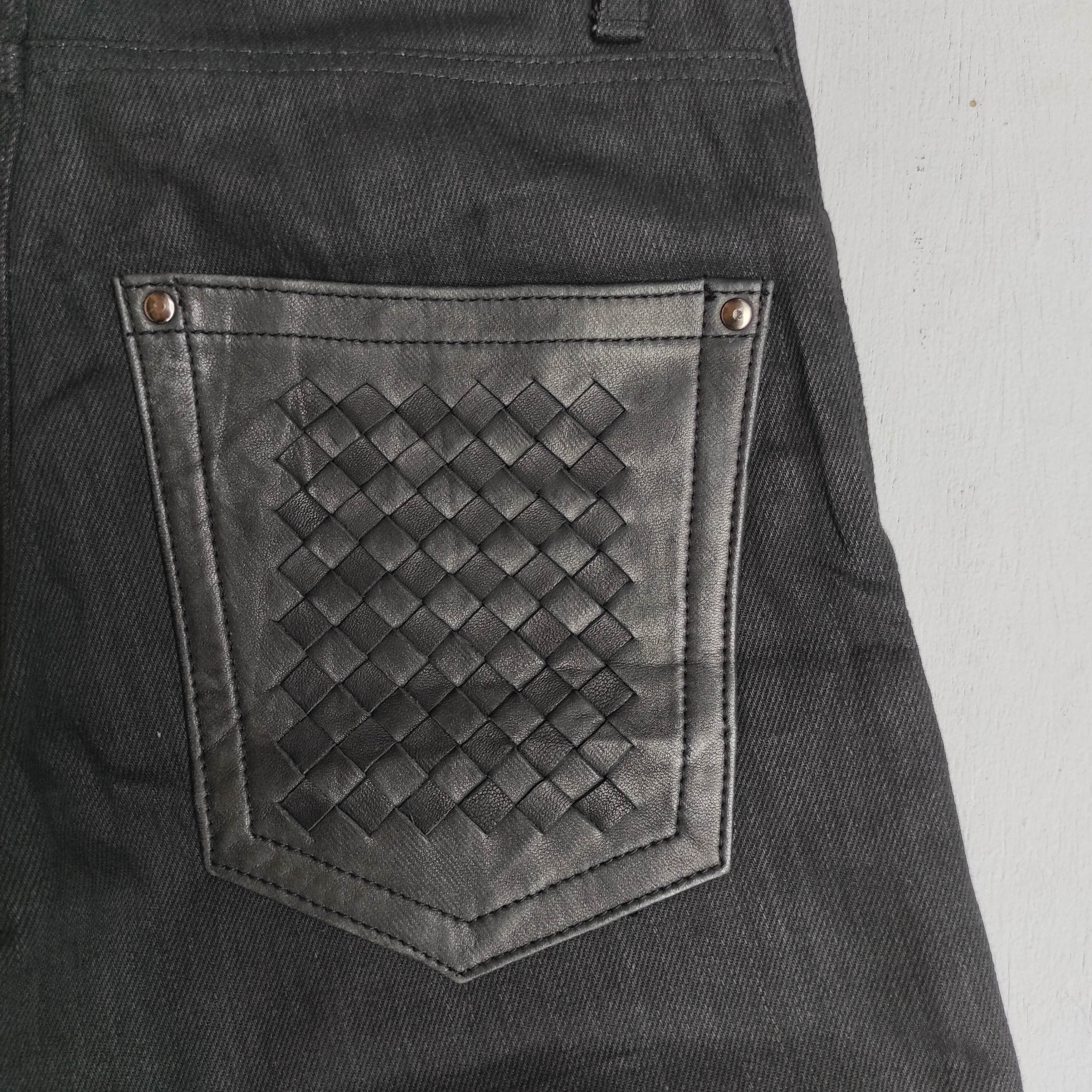 Hysteric Glamour D.K.F Leather Denim Jeans Size US 30 / EU 46 - 13 Thumbnail