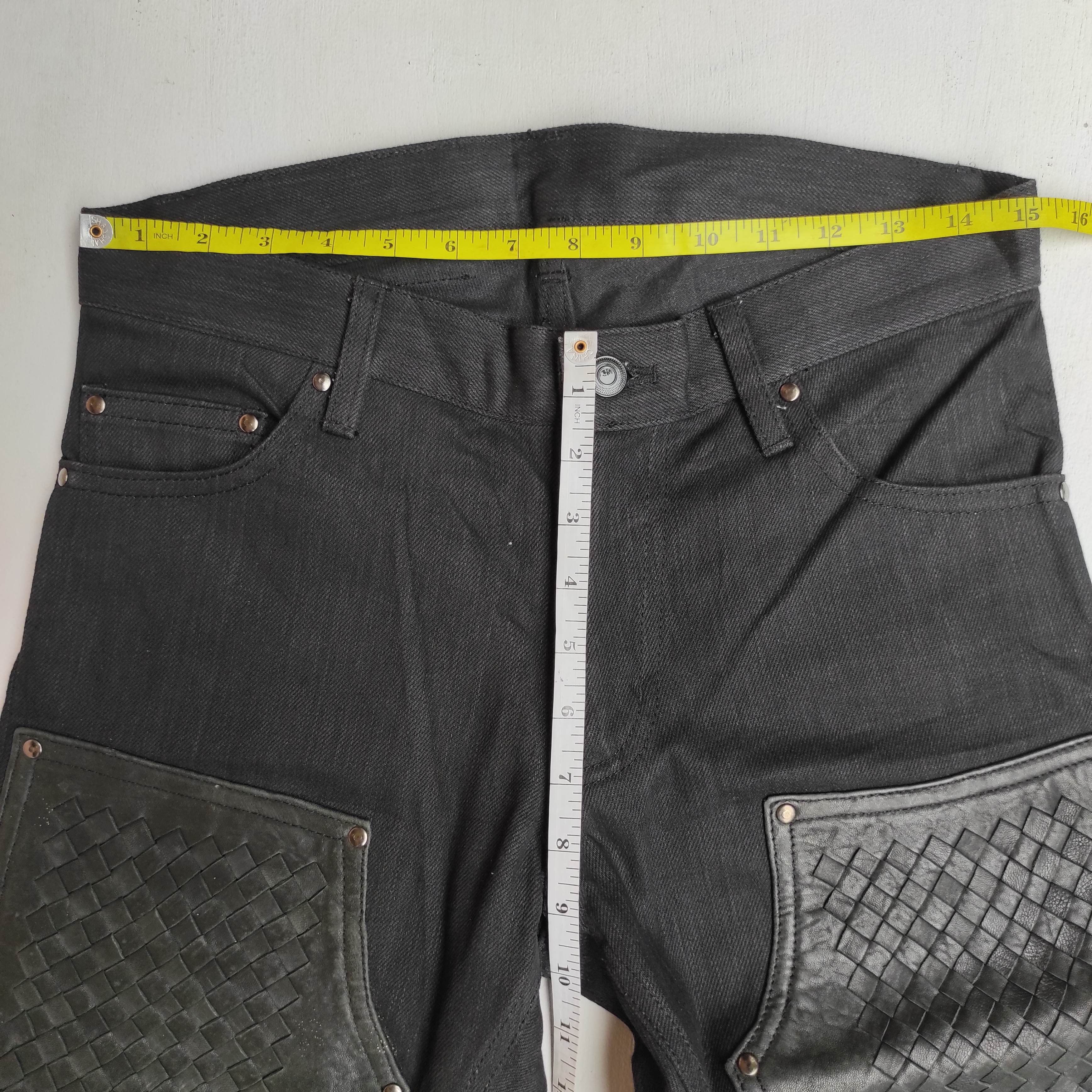 Hysteric Glamour D.K.F Leather Denim Jeans Size US 30 / EU 46 - 16 Thumbnail