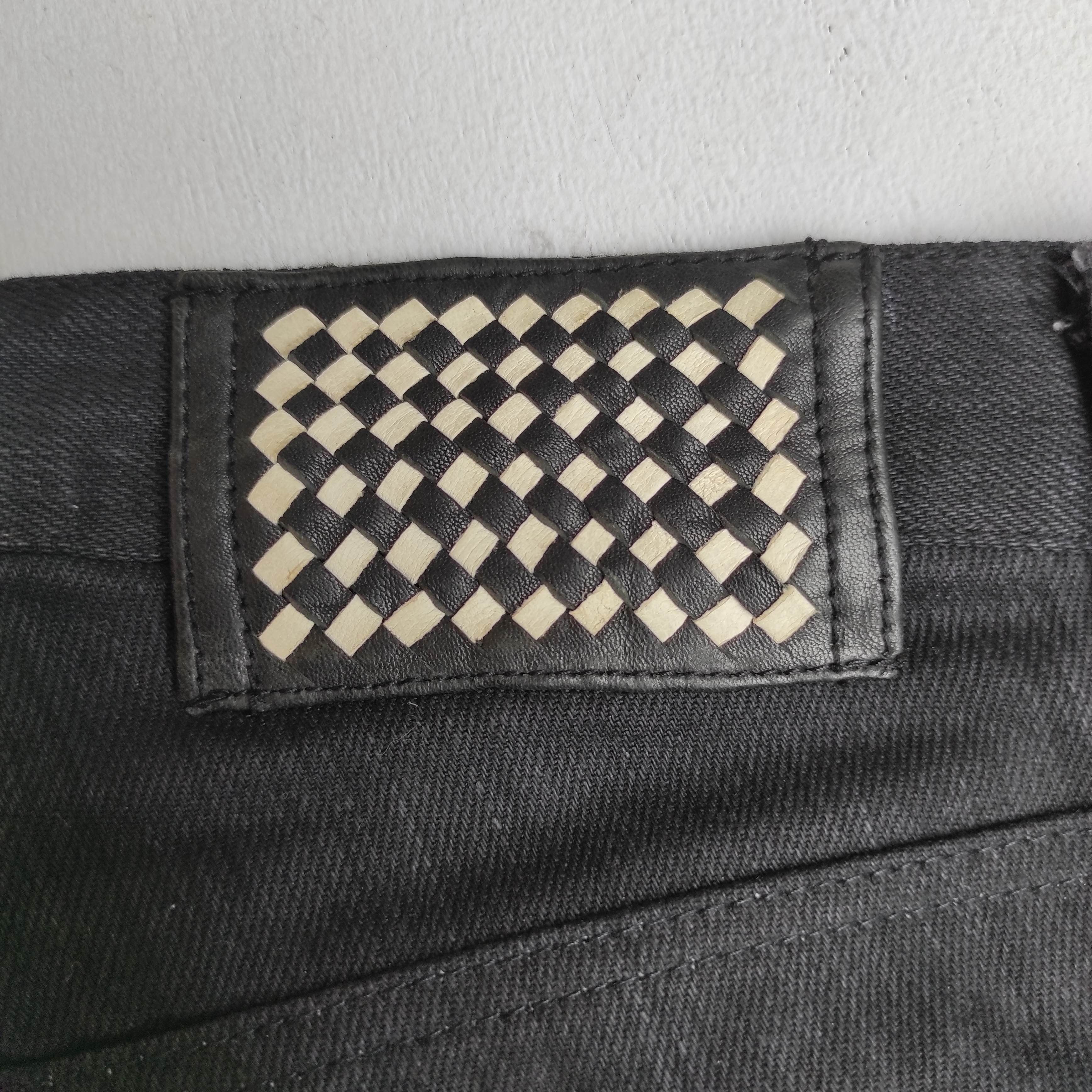 Hysteric Glamour D.K.F Leather Denim Jeans Size US 30 / EU 46 - 12 Thumbnail
