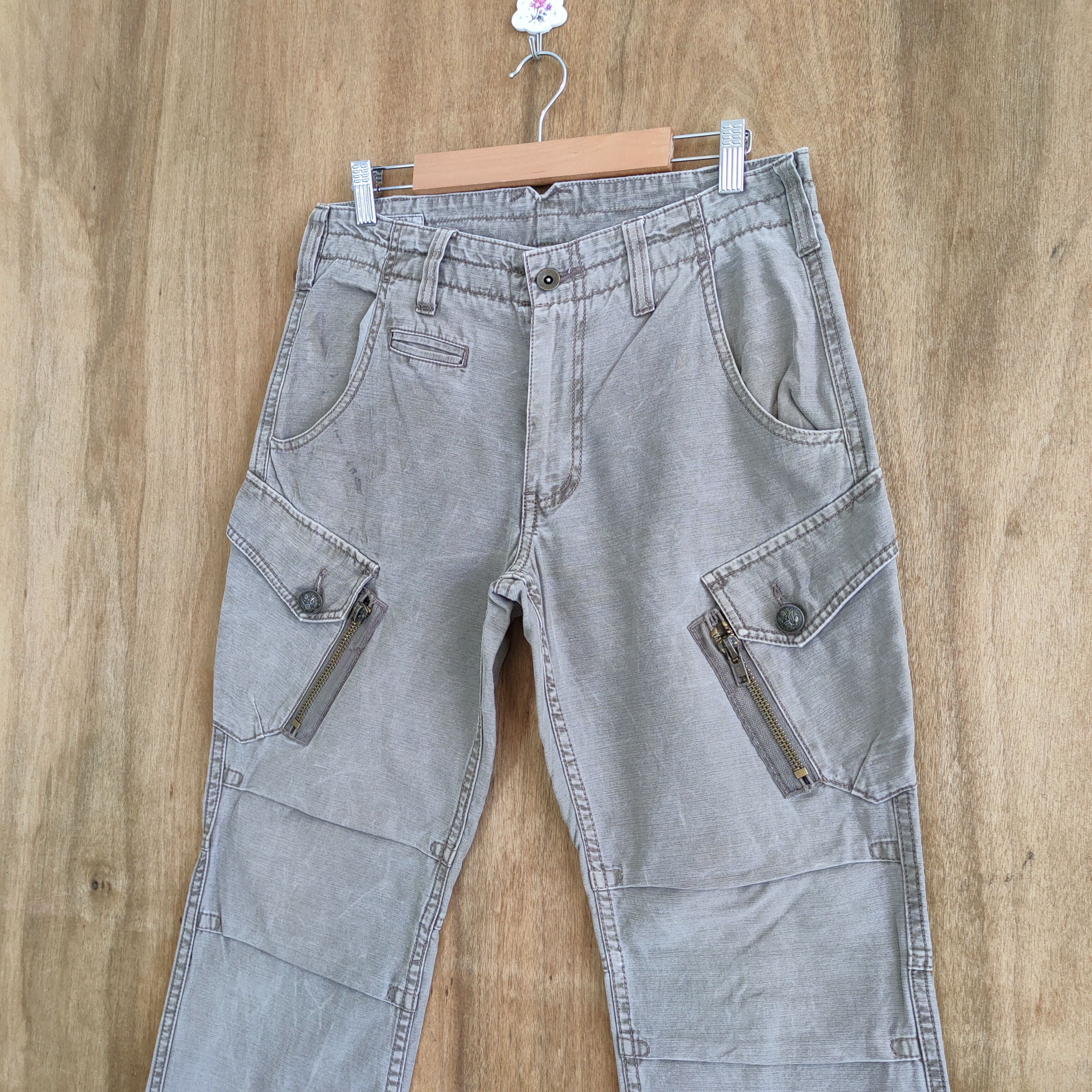Japanese Brand OILCAKE FADED CARGO PANTS Size US 31 - 7 Thumbnail