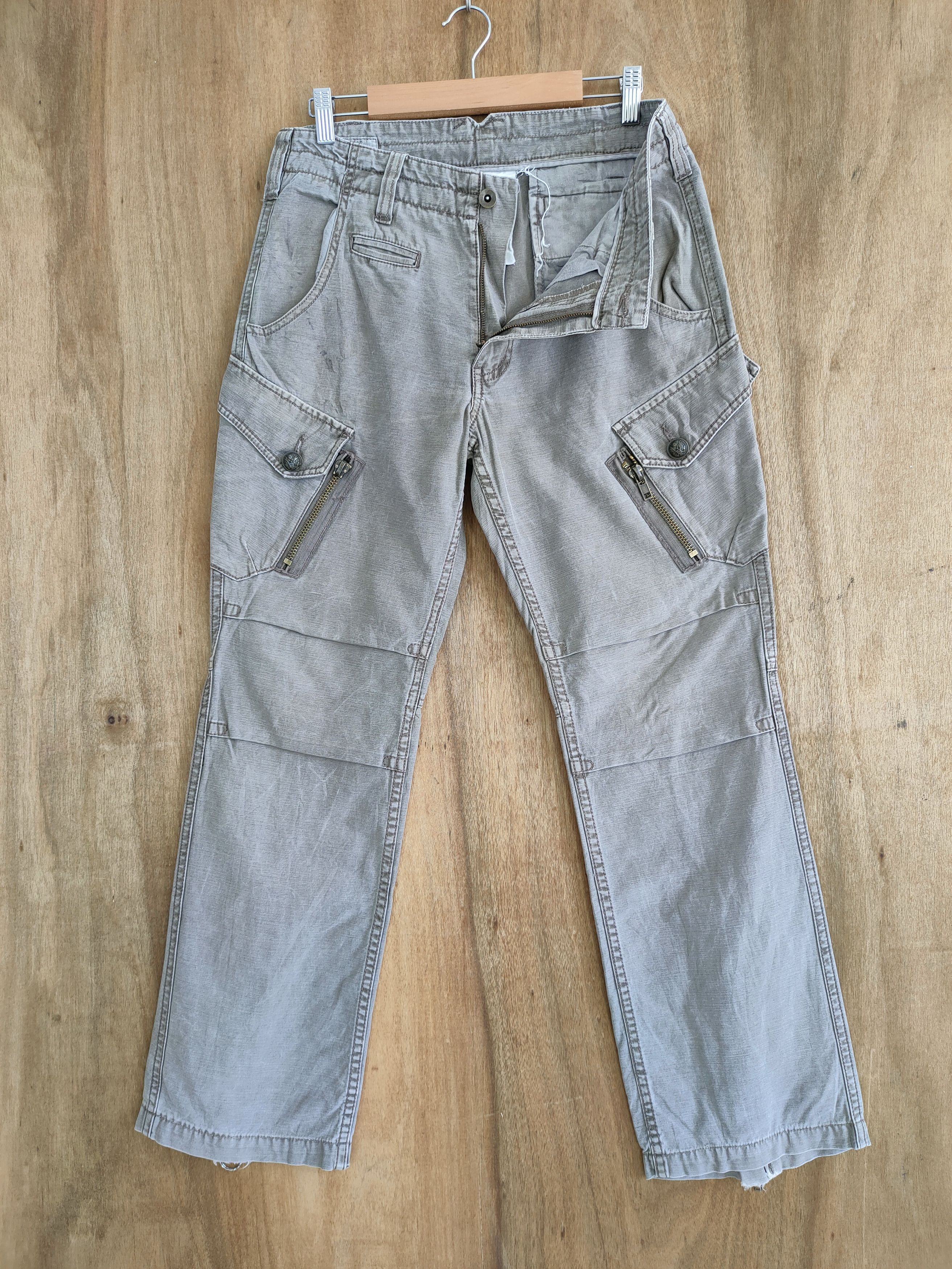 Japanese Brand OILCAKE FADED CARGO PANTS Size US 31 - 13 Thumbnail