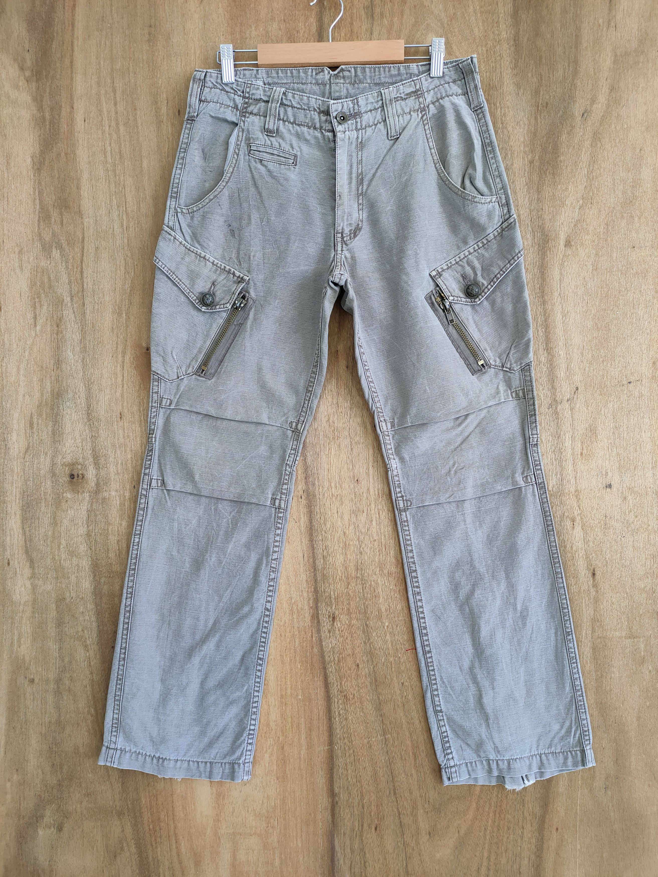 Japanese Brand OILCAKE FADED CARGO PANTS Size US 31 - 2 Thumbnail