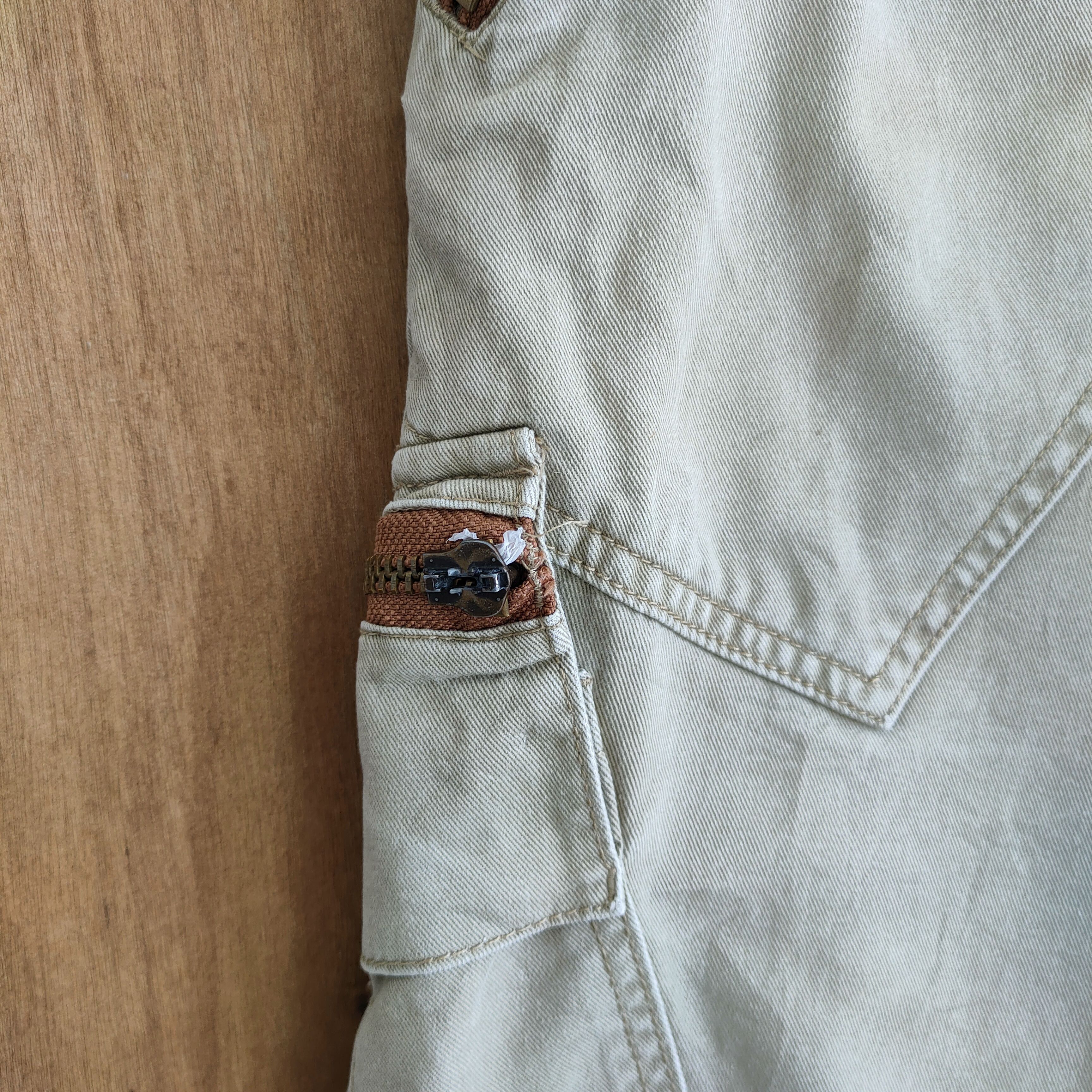Japanese Brand VINTAGE SOUL FADED CARGO PANTS Size US 32 / EU 48 - 8 Thumbnail