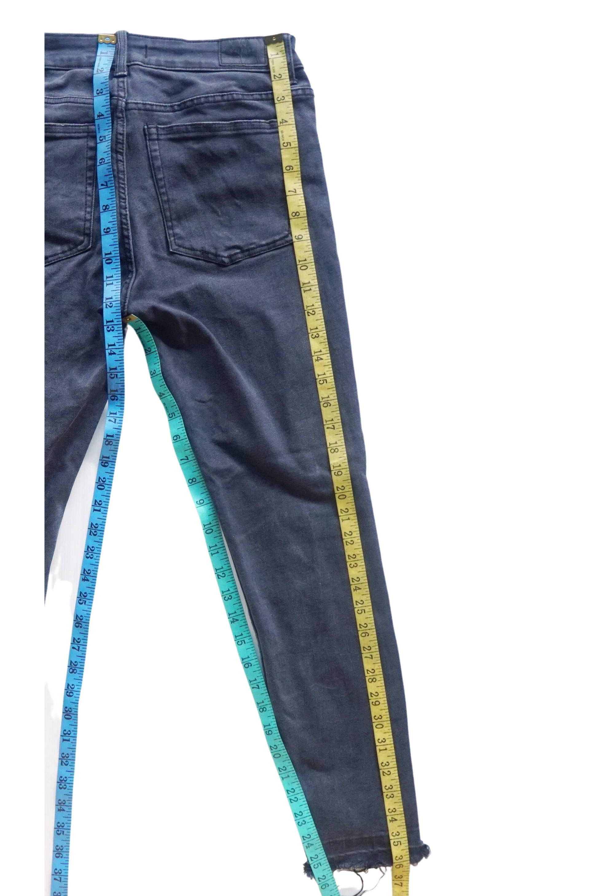 Bershka BERSHKA Skinny Low Rise Ripped Stretchable Jeans Size US 28 / EU 44 - 11 Thumbnail