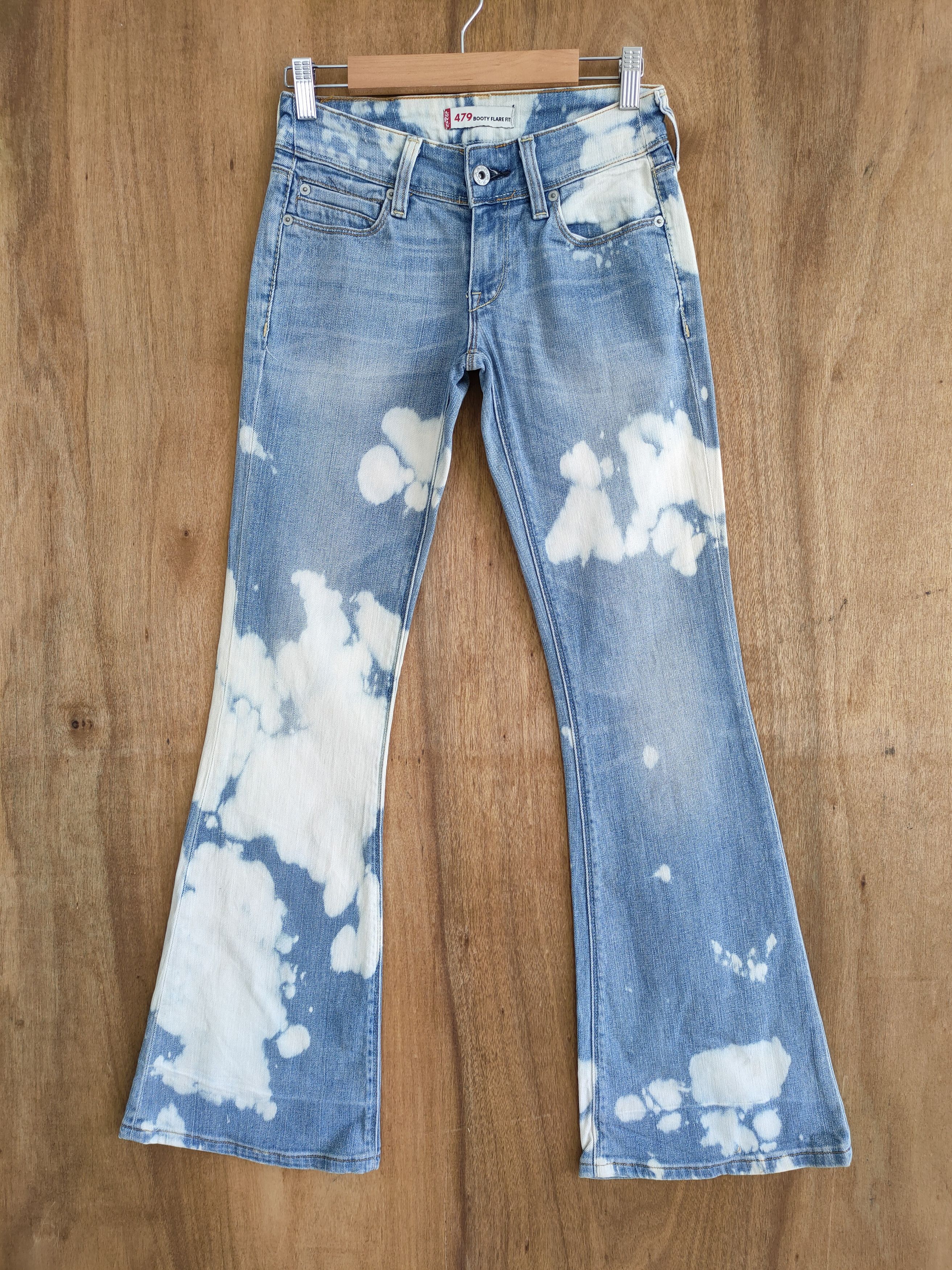 Levi's VINTAGE LEVI'S BOOTCUT FLARED FADED DENIM JEAN PANTS Size US 26 / EU 42 - 1 Thumbnail