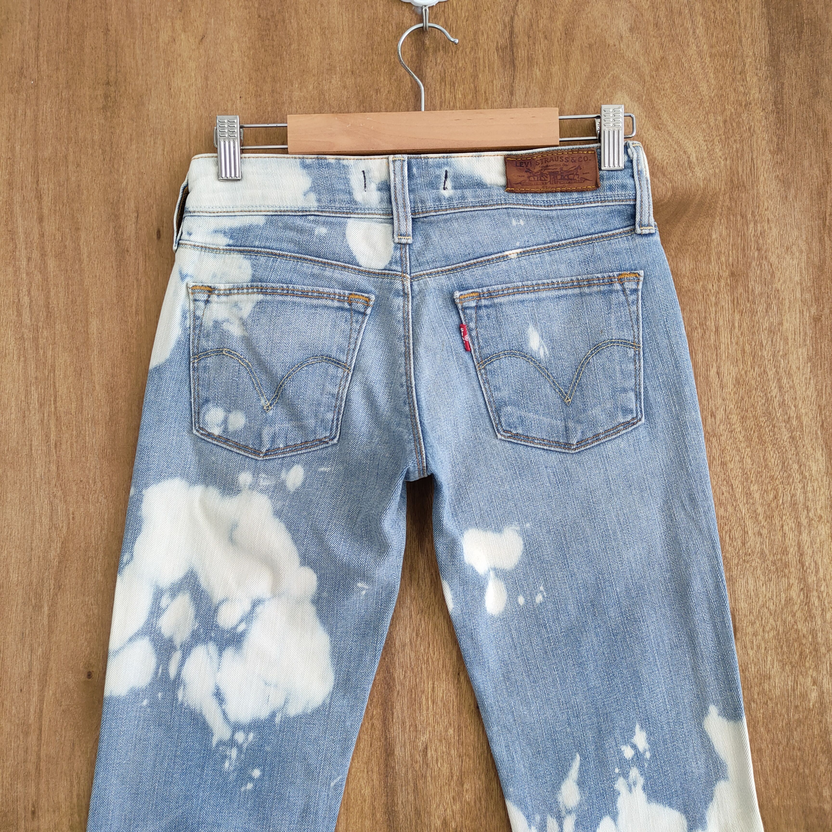 Levi's VINTAGE LEVI'S BOOTCUT FLARED FADED DENIM JEAN PANTS Size US 26 / EU 42 - 9 Thumbnail