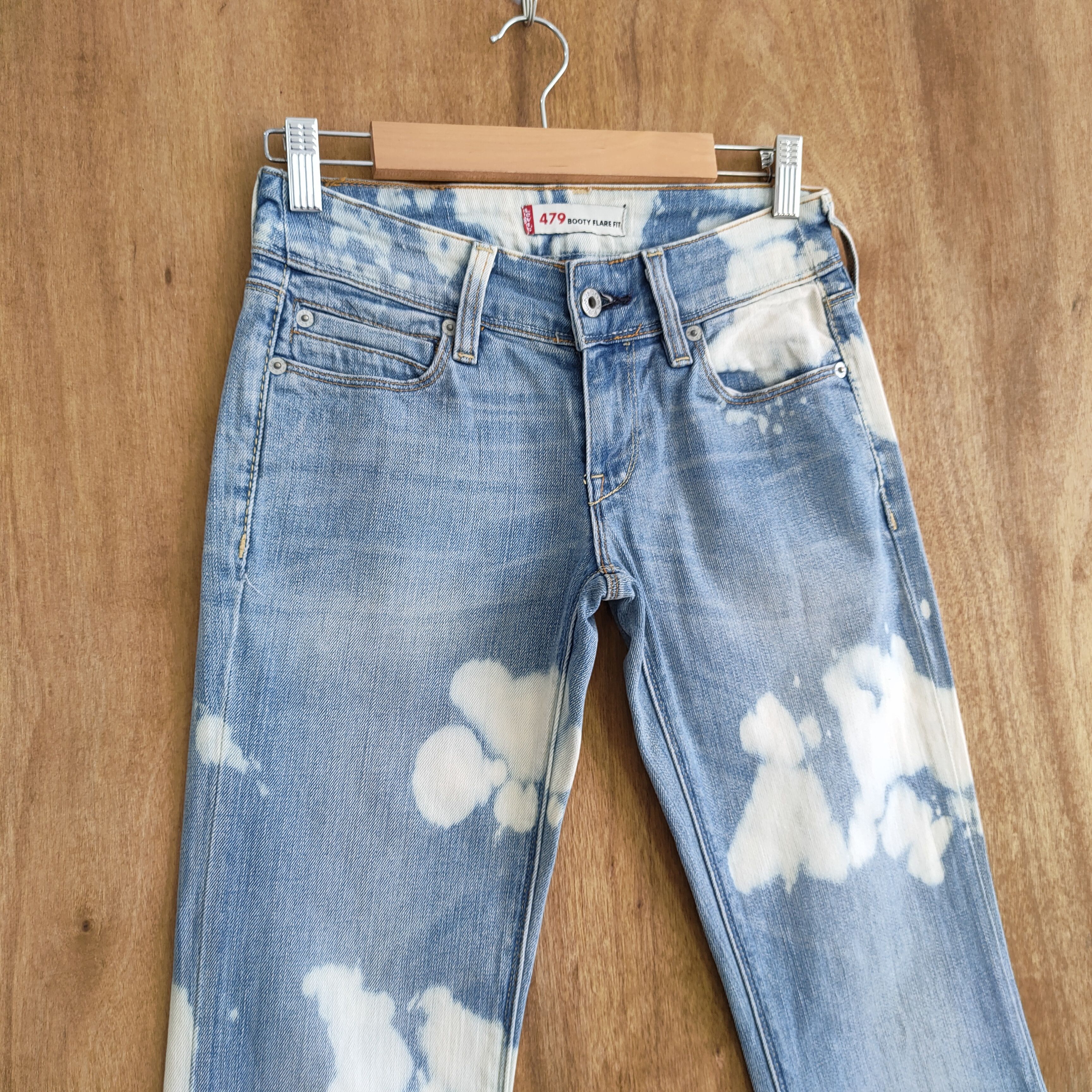 Levi's VINTAGE LEVI'S BOOTCUT FLARED FADED DENIM JEAN PANTS Size US 26 / EU 42 - 4 Thumbnail