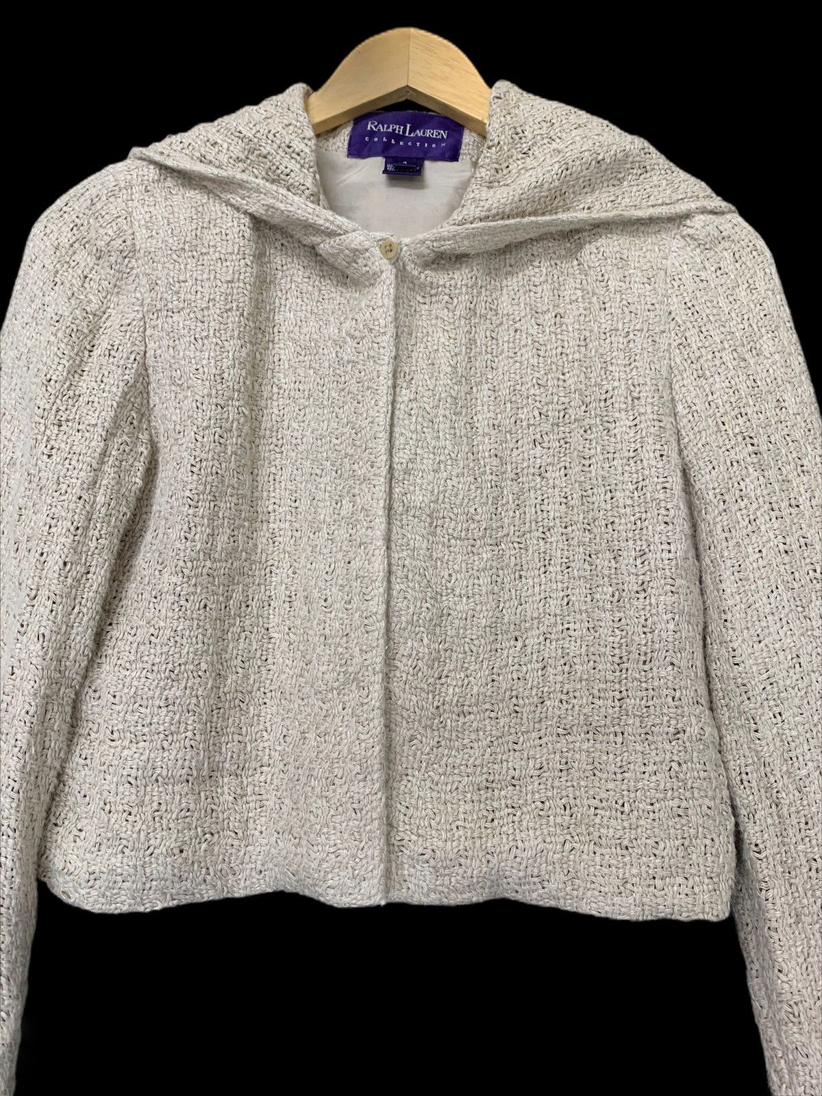Ralph Lauren RL Ralph Lauren Purple Laber Crop Top Knit Jacket Size S / US 4 / IT 40 - 6 Thumbnail