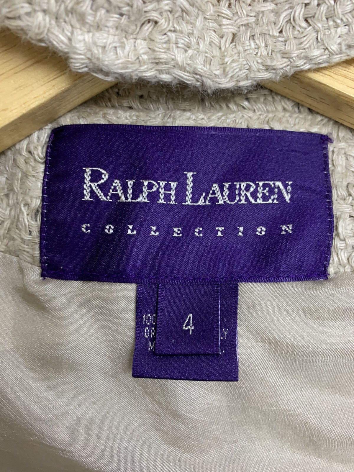 Ralph Lauren RL Ralph Lauren Purple Laber Crop Top Knit Jacket Size S / US 4 / IT 40 - 9 Thumbnail