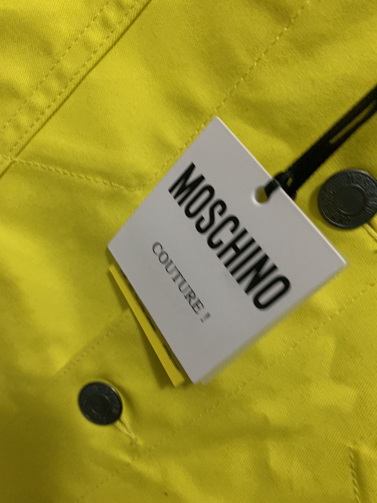 Moschino Yellow Moschino Smiley Logo Jean Jacket Size US L / EU 52-54 / 3 - 4 Thumbnail