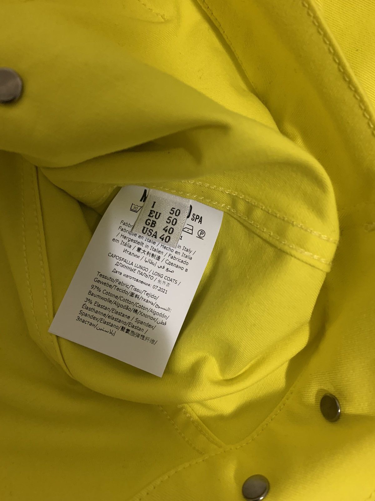 Moschino Yellow Moschino Smiley Logo Jean Jacket Size US L / EU 52-54 / 3 - 5 Thumbnail