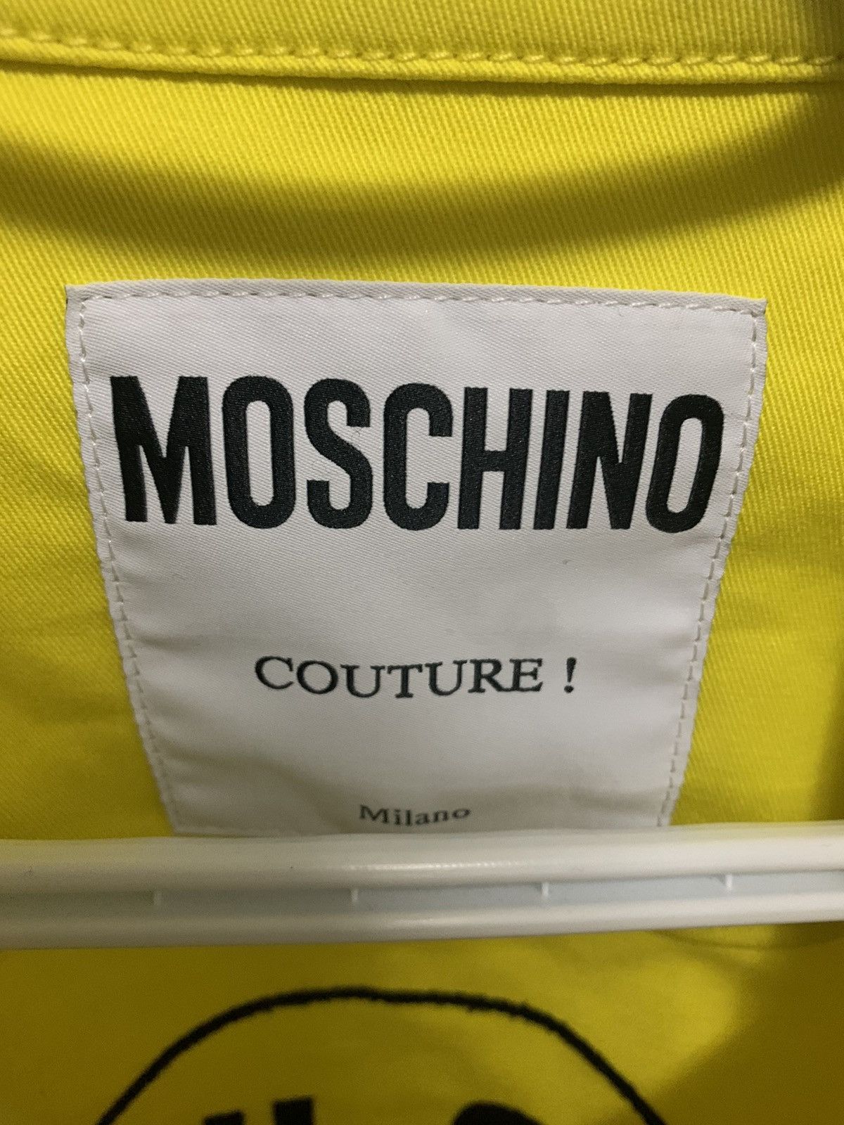 Moschino Yellow Moschino Smiley Logo Jean Jacket Size US L / EU 52-54 / 3 - 3 Thumbnail