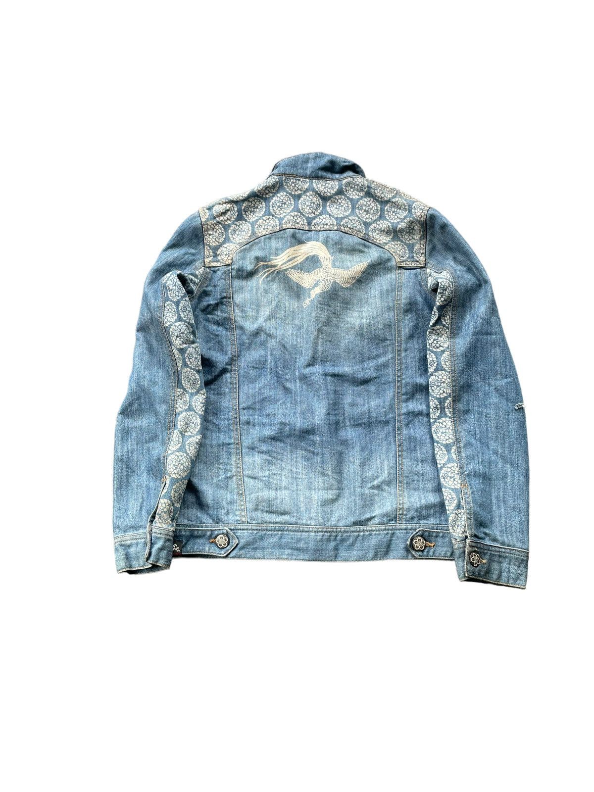 Japanese Brand Ai Lince Pheonix Denim Jacket Size M / US 6-8 / IT 42-44 - 8 Thumbnail