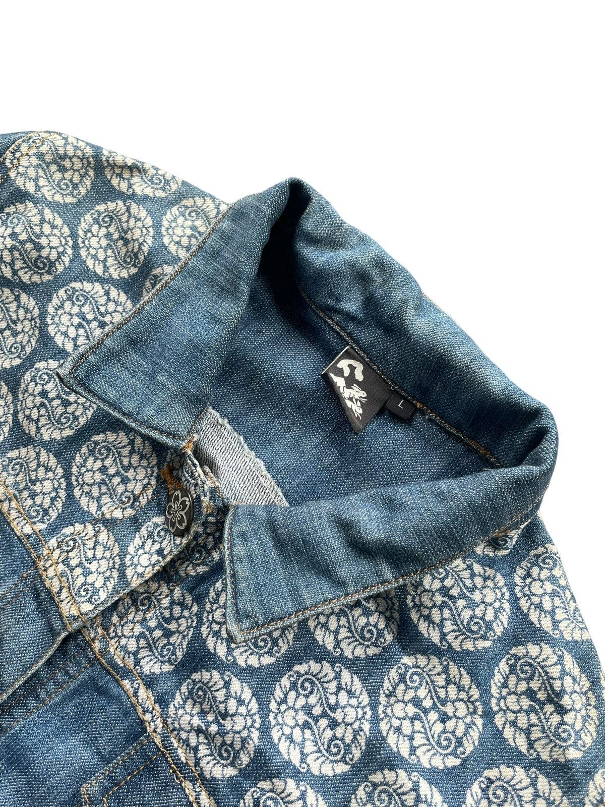 Japanese Brand Ai Lince Pheonix Denim Jacket Size M / US 6-8 / IT 42-44 - 7 Thumbnail