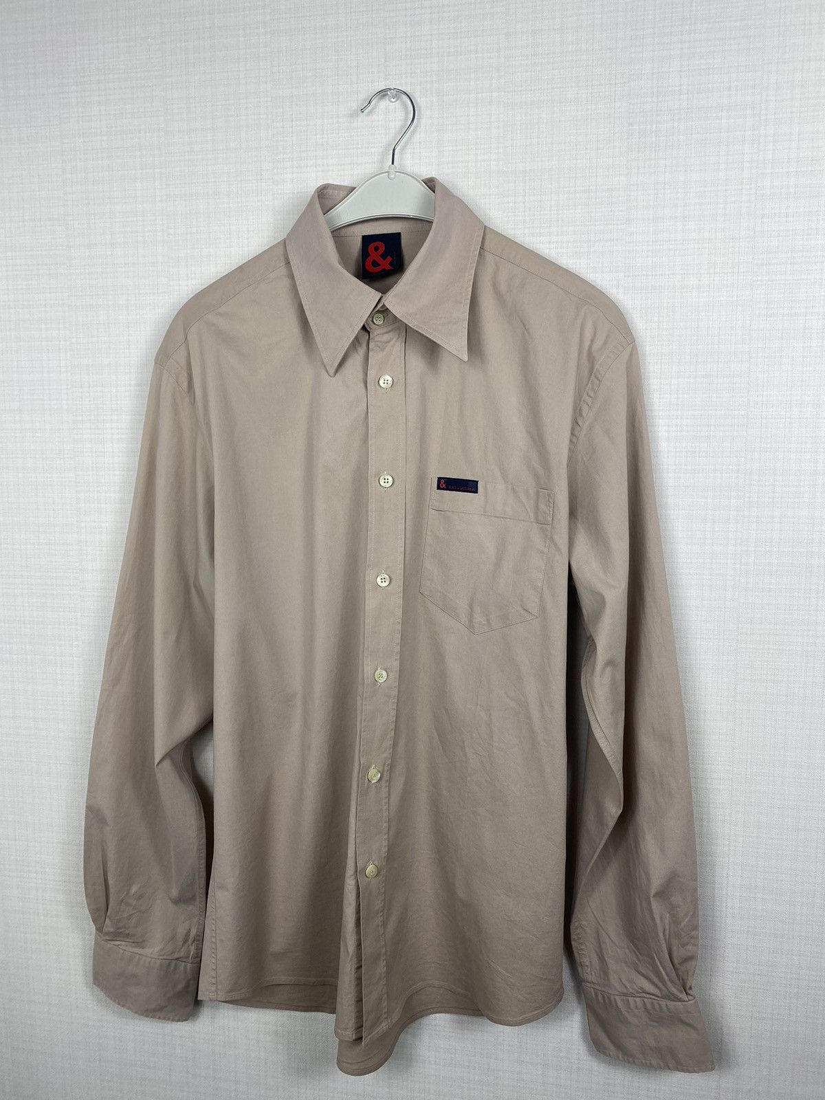 Dolce & Gabbana × Vintage Dolce & Gabbana button up shirt beige pocket military Size US M / EU 48-50 / 2 - 1 Thumbnail