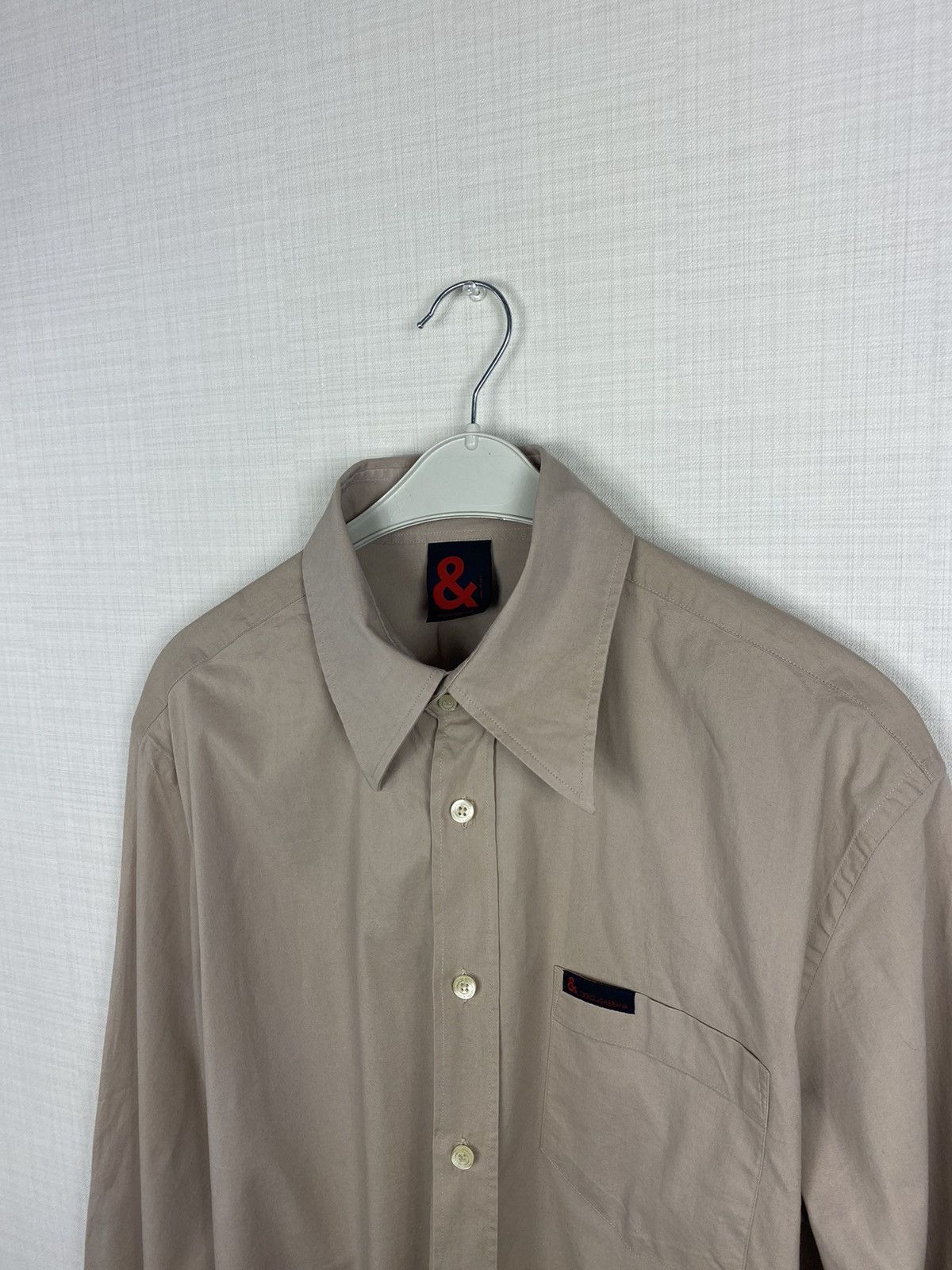 Dolce & Gabbana × Vintage Dolce & Gabbana button up shirt beige pocket military Size US M / EU 48-50 / 2 - 4 Thumbnail