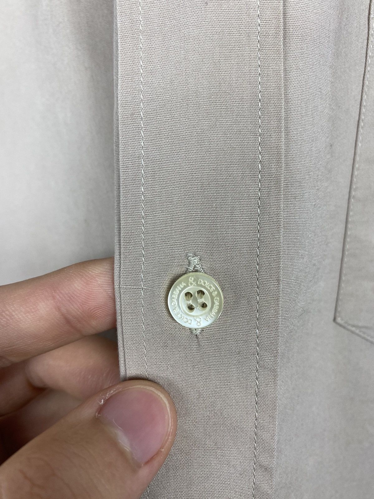 Dolce & Gabbana × Vintage Dolce & Gabbana button up shirt beige pocket military Size US M / EU 48-50 / 2 - 7 Thumbnail