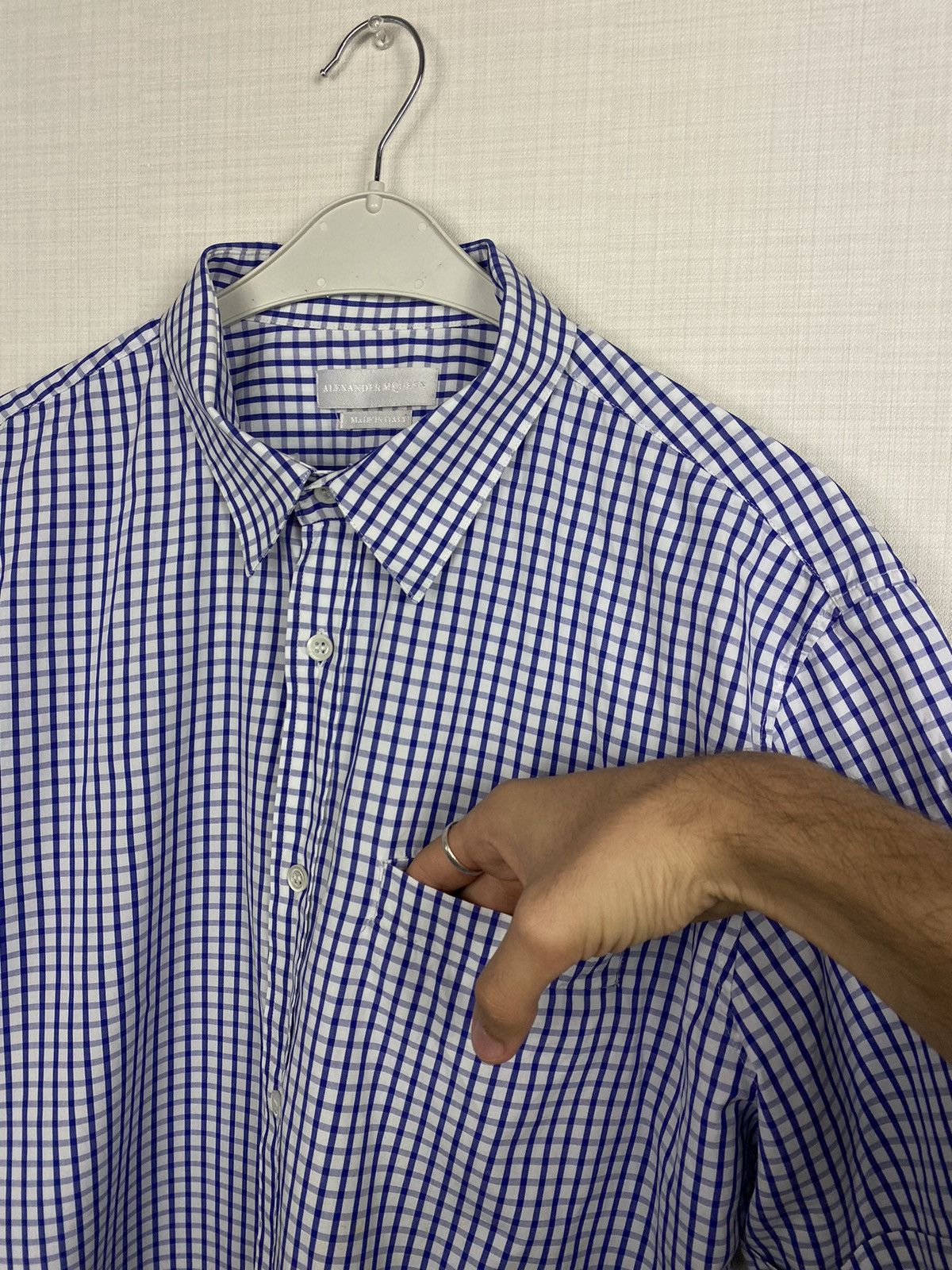 Alexander McQueen Alexander McQueen check short sleeve button up pocket Size US M / EU 48-50 / 2 - 6 Thumbnail