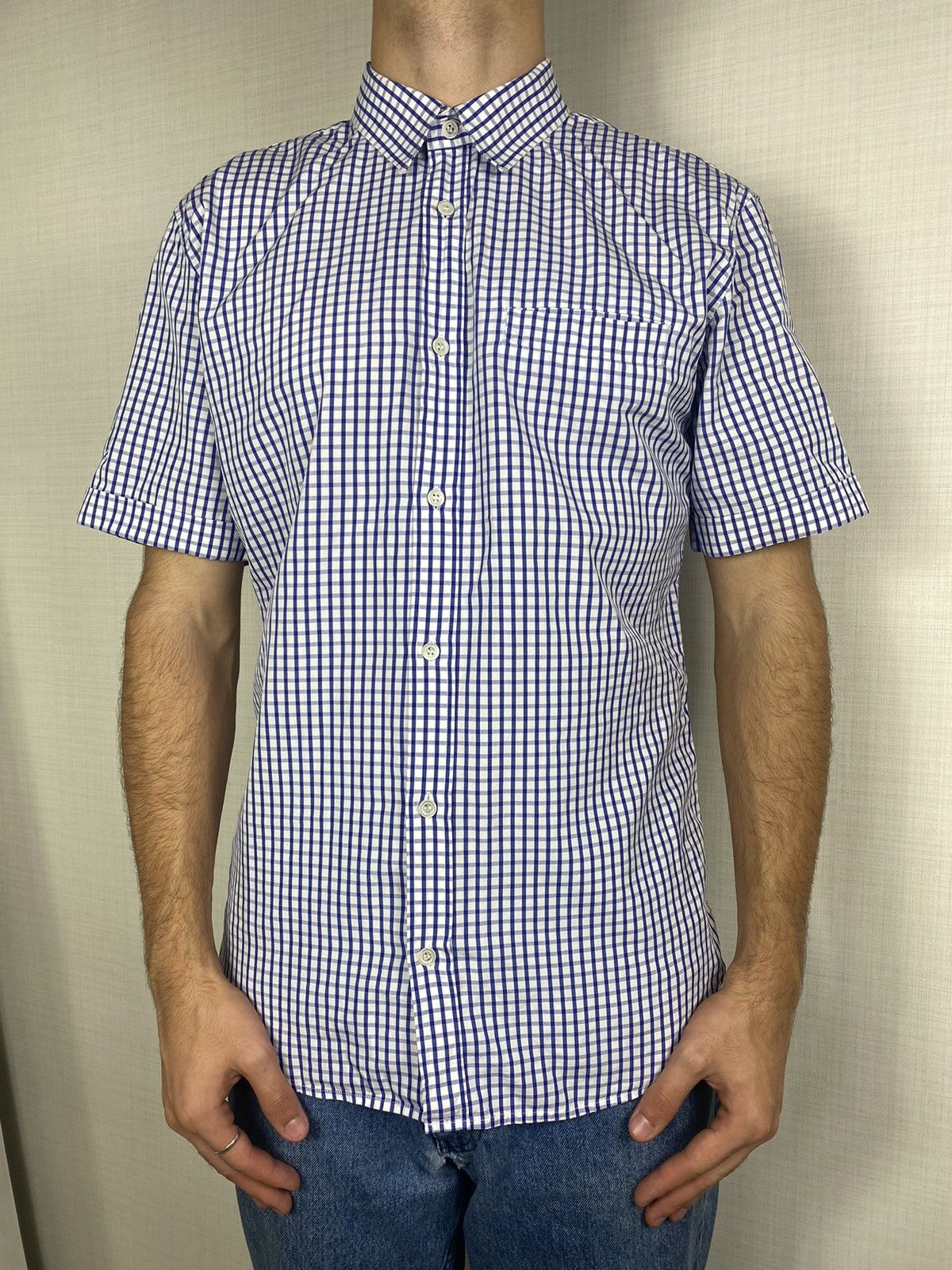 Alexander McQueen Alexander McQueen check short sleeve button up pocket Size US M / EU 48-50 / 2 - 1 Thumbnail