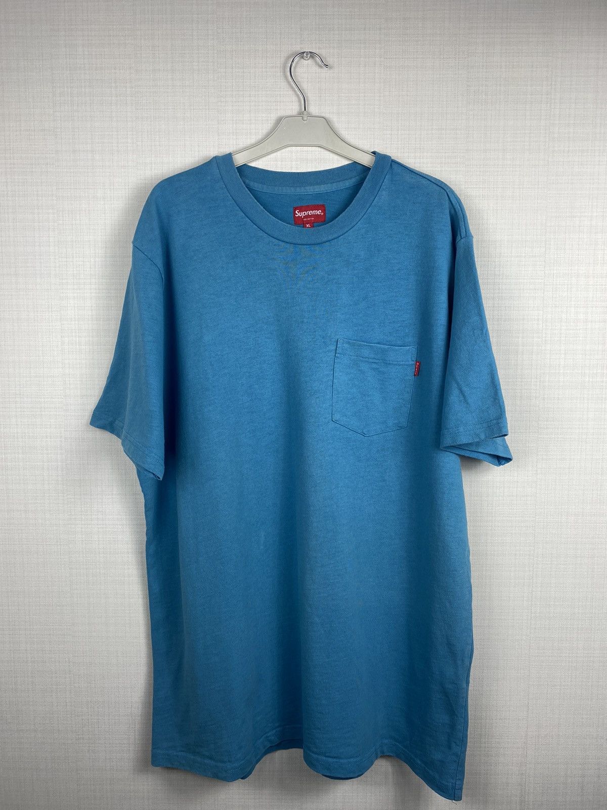 Supreme Supreme Pocket Tee Blue Box Logo T Shirt XL Cotton Grailed