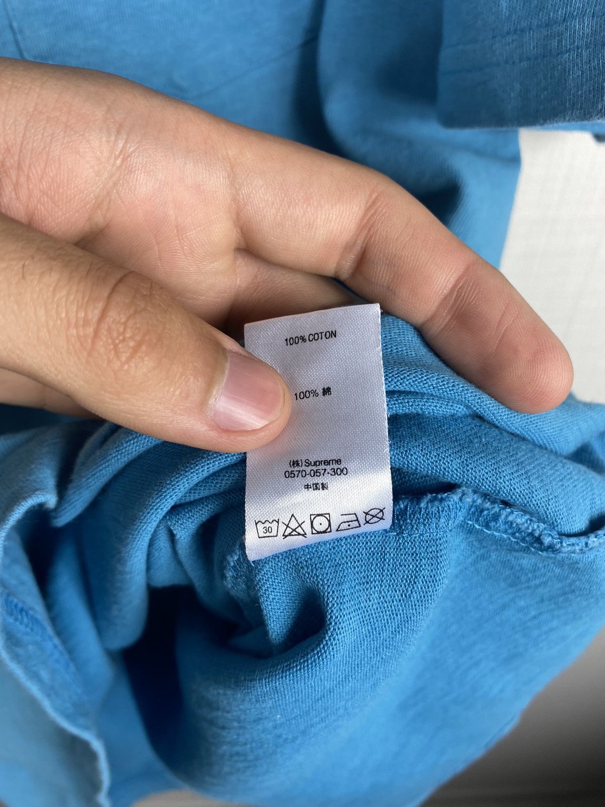 Supreme Supreme Pocket Tee Blue Box Logo T Shirt XL Cotton Size US XL / EU 56 / 4 - 8 Thumbnail