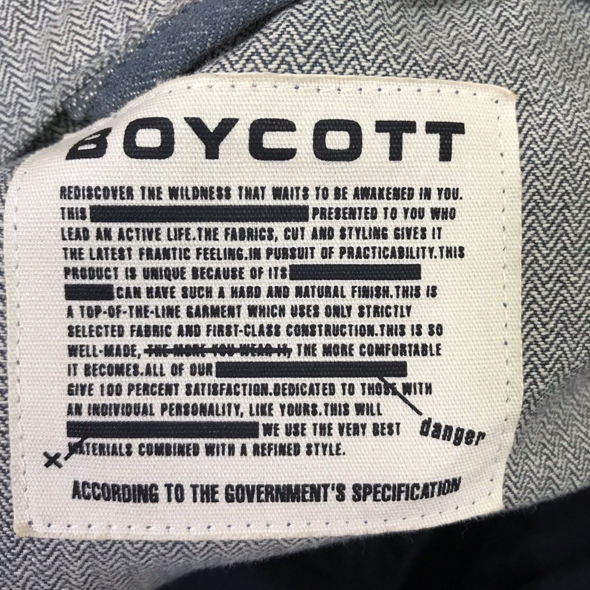 Boycott × Japanese Brand Japanese Brand Boycott Work Denim Jackets Size US M / EU 48-50 / 2 - 10 Thumbnail