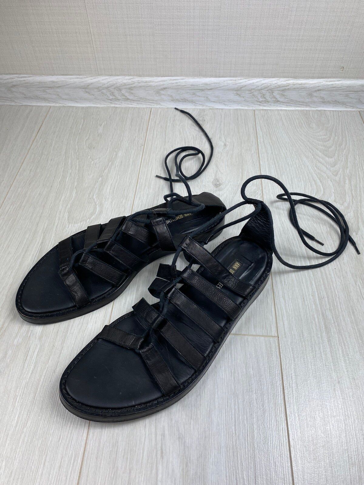 Vintage Ann Demeulemeester Leather Flat Gladiator Sandals High Size US 9 / EU 42 - 2 Preview
