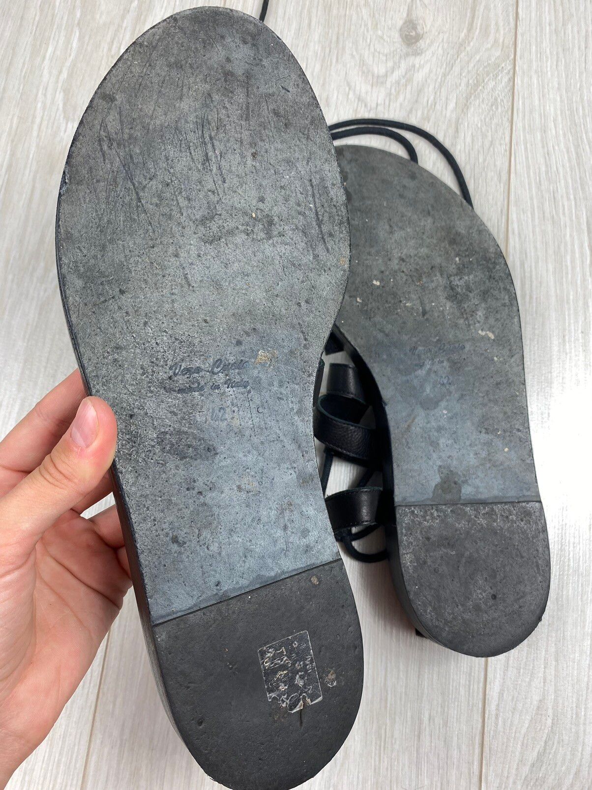 Vintage Ann Demeulemeester Leather Flat Gladiator Sandals High Size US 9 / EU 42 - 8 Thumbnail