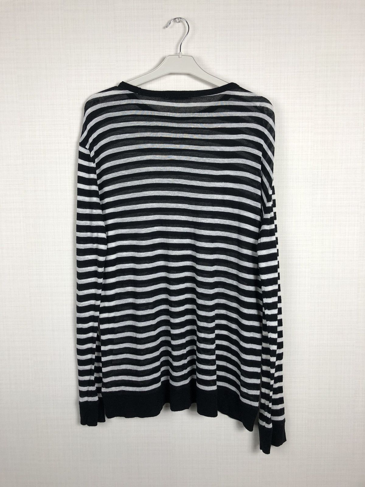 Rare T Alexander Wang Striped Sweater Long Sleeve ThIn Black Logo Size US M / EU 48-50 / 2 - 7 Thumbnail