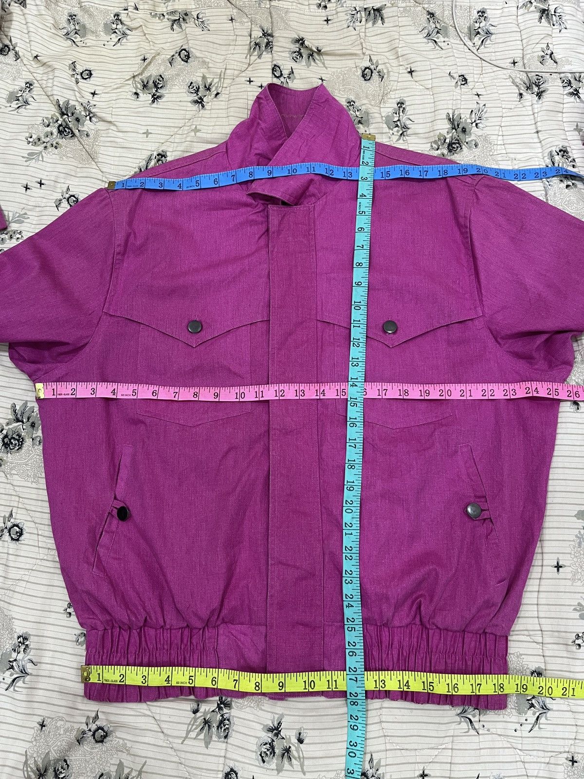 Wrangler (Bbb). VINTAGE WRANGLER BRUSH POPPER BOMBER JACKET STYLE Size US L / EU 52-54 / 3 - 15 Thumbnail