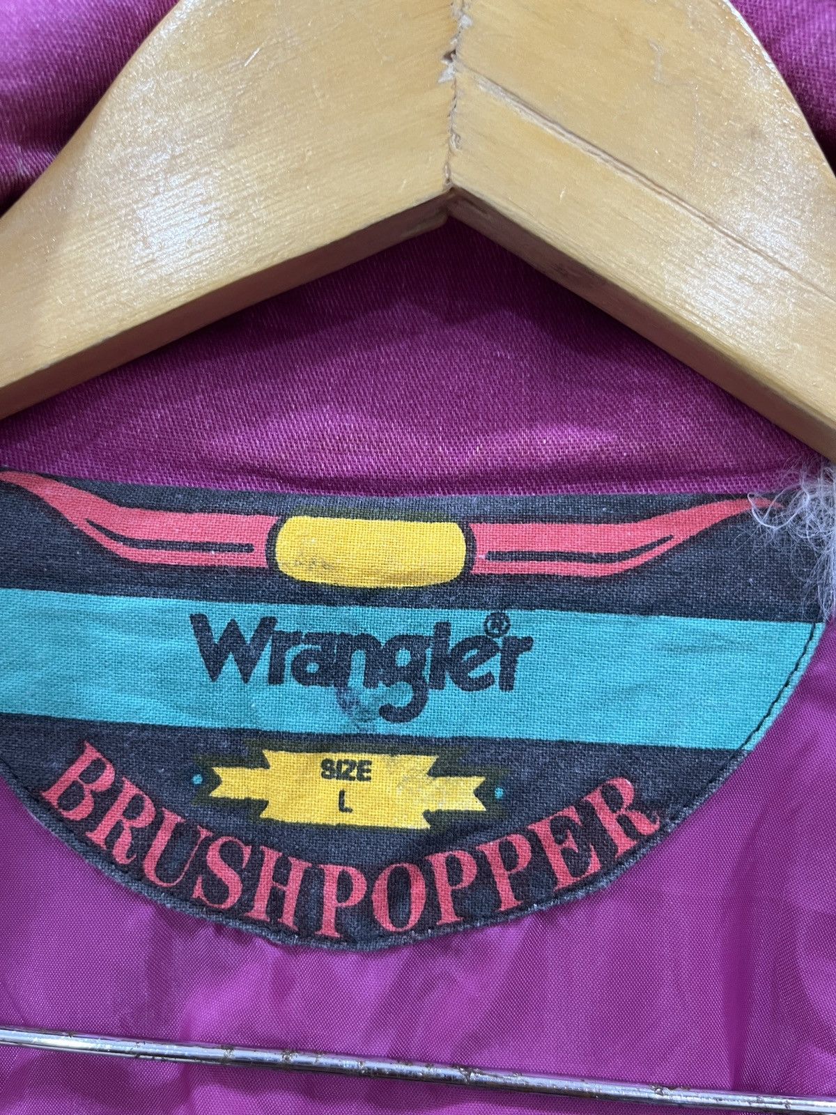 Wrangler (Bbb). VINTAGE WRANGLER BRUSH POPPER BOMBER JACKET STYLE Size US L / EU 52-54 / 3 - 6 Thumbnail