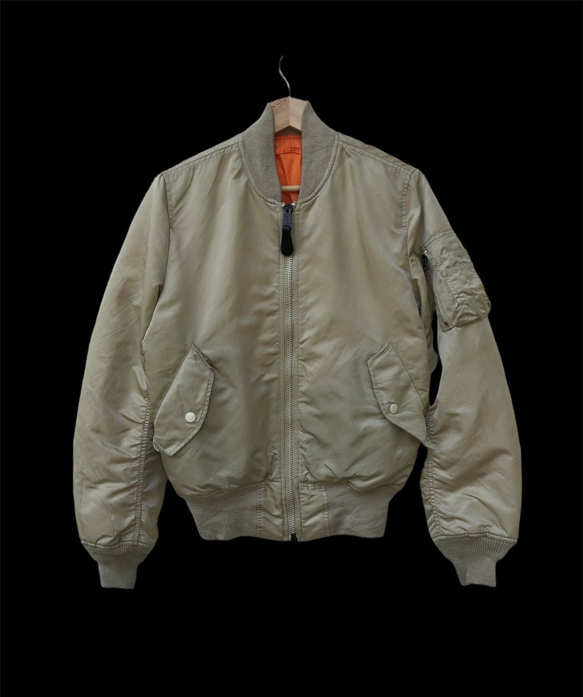 90年代初期 ヴィンテージ ALPHA MA-1 GROUND CREW XL Alpha 90s vintage ma-1 - Gem