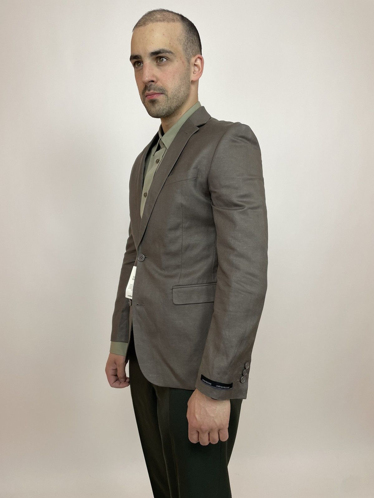 Celio Celio Club Linen&Viscose Blazer Slim fit Mens size 46 Size 46S - 5 Thumbnail