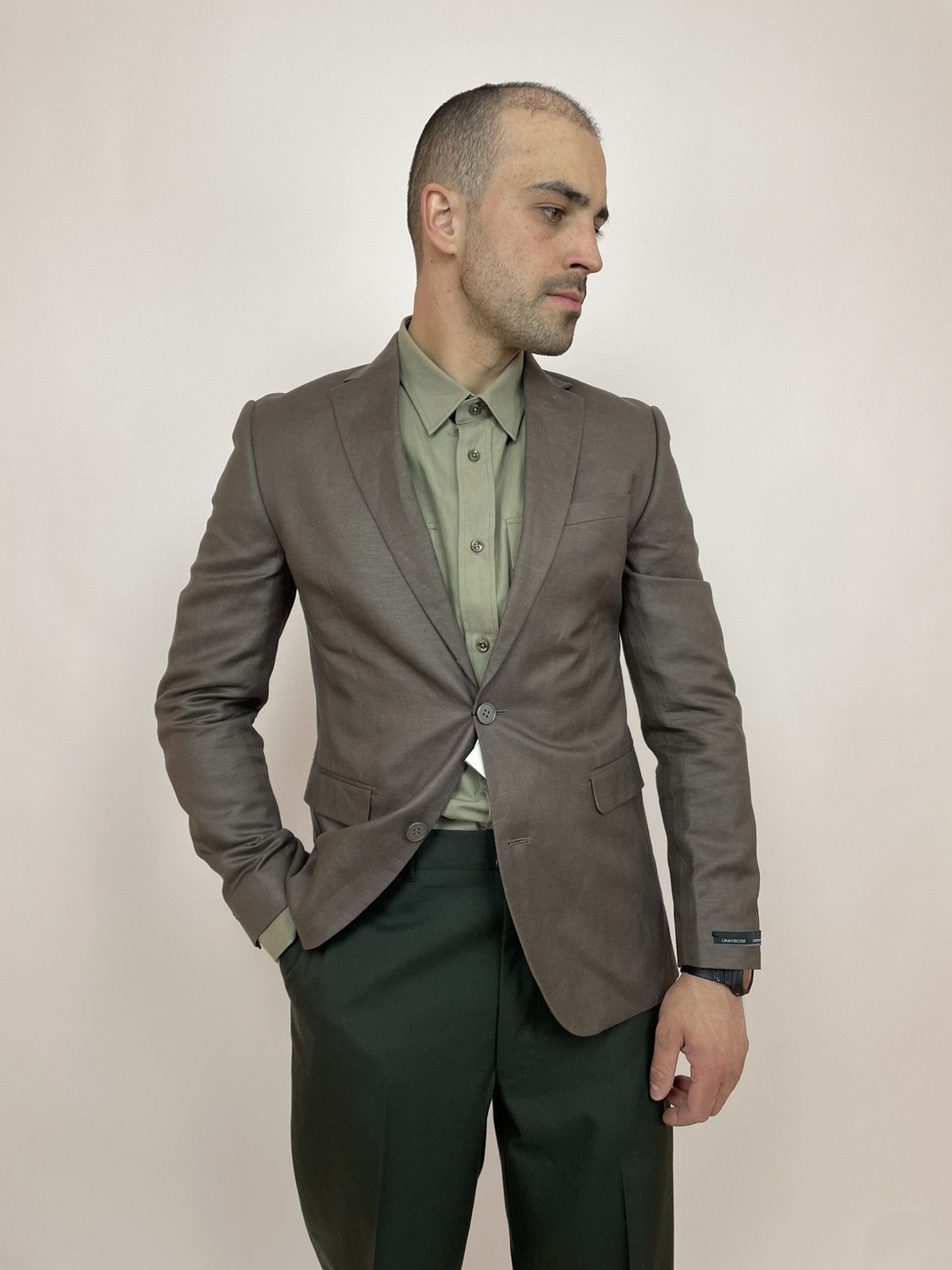 Celio Celio Club Linen&Viscose Blazer Slim fit Mens size 46 Size 46S - 1 Thumbnail