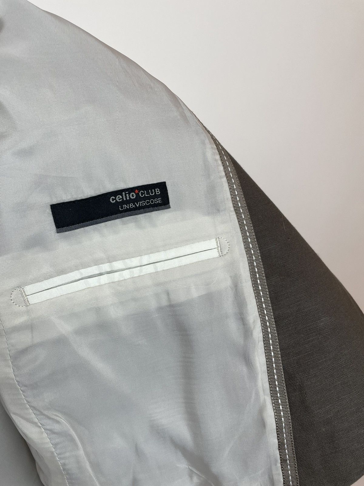 Celio Celio Club Linen&Viscose Blazer Slim fit Mens size 46 Size 46S - 12 Thumbnail